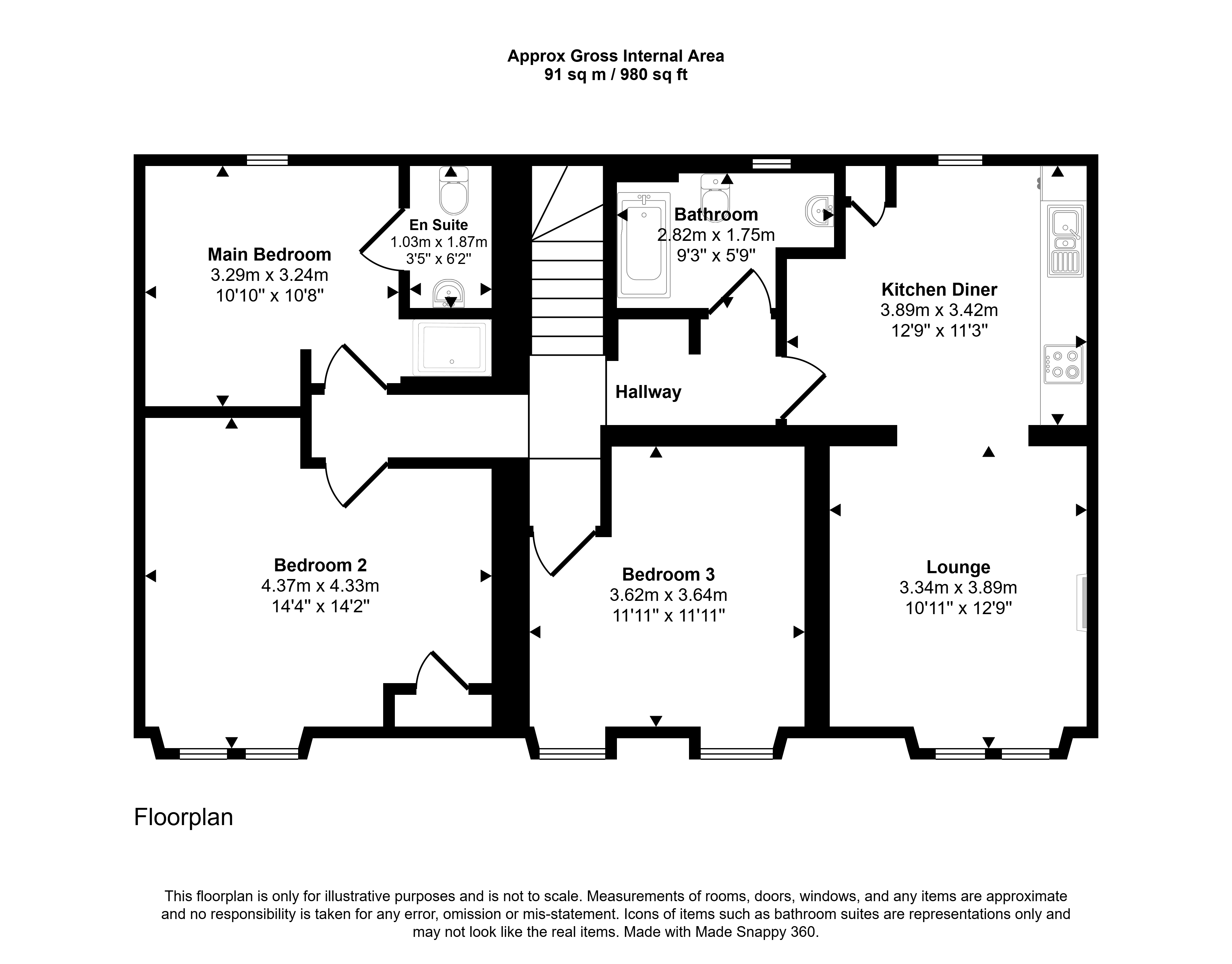11C, High Street, Johnstone floorplan