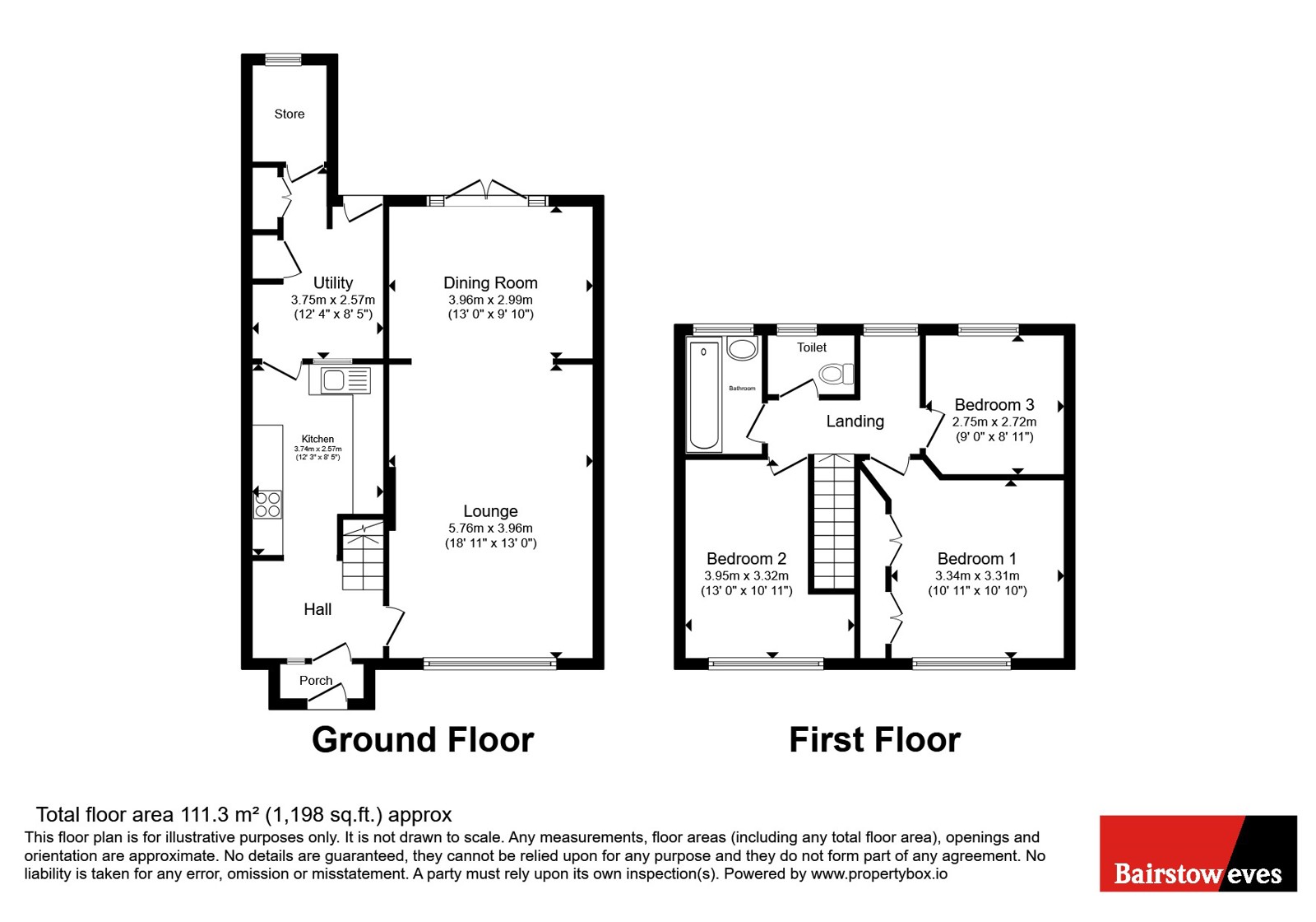 16, Stowell Avenue, Croydon floorplan