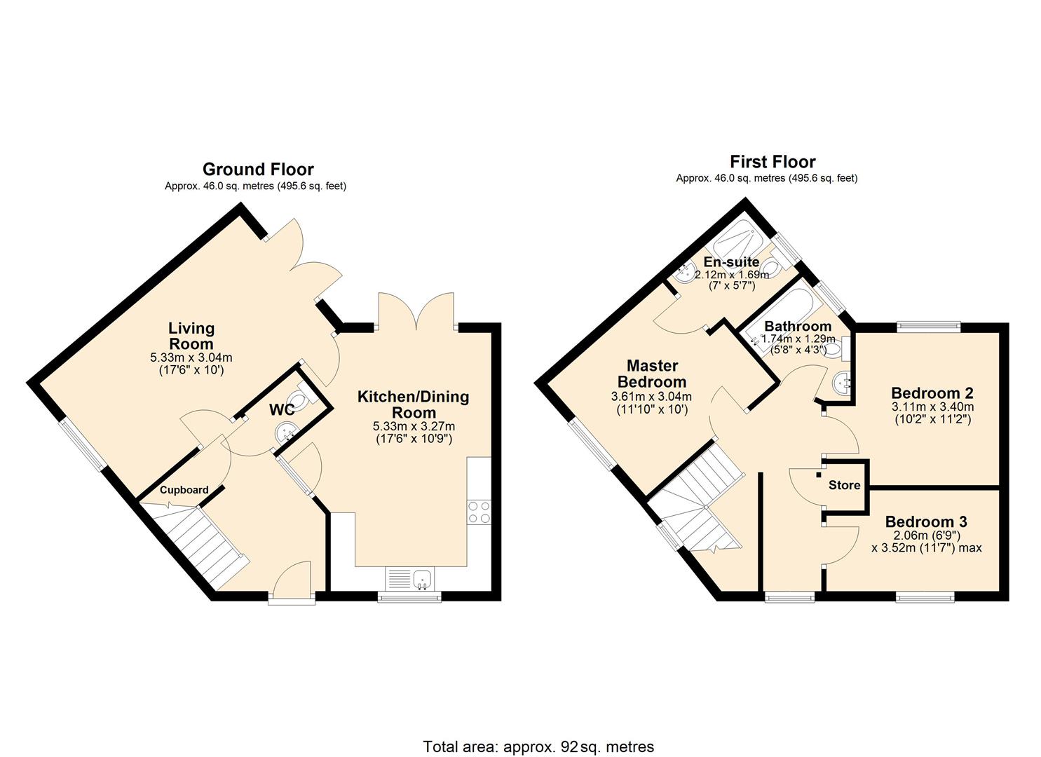 1, Coalshield Close, Wigan floorplan