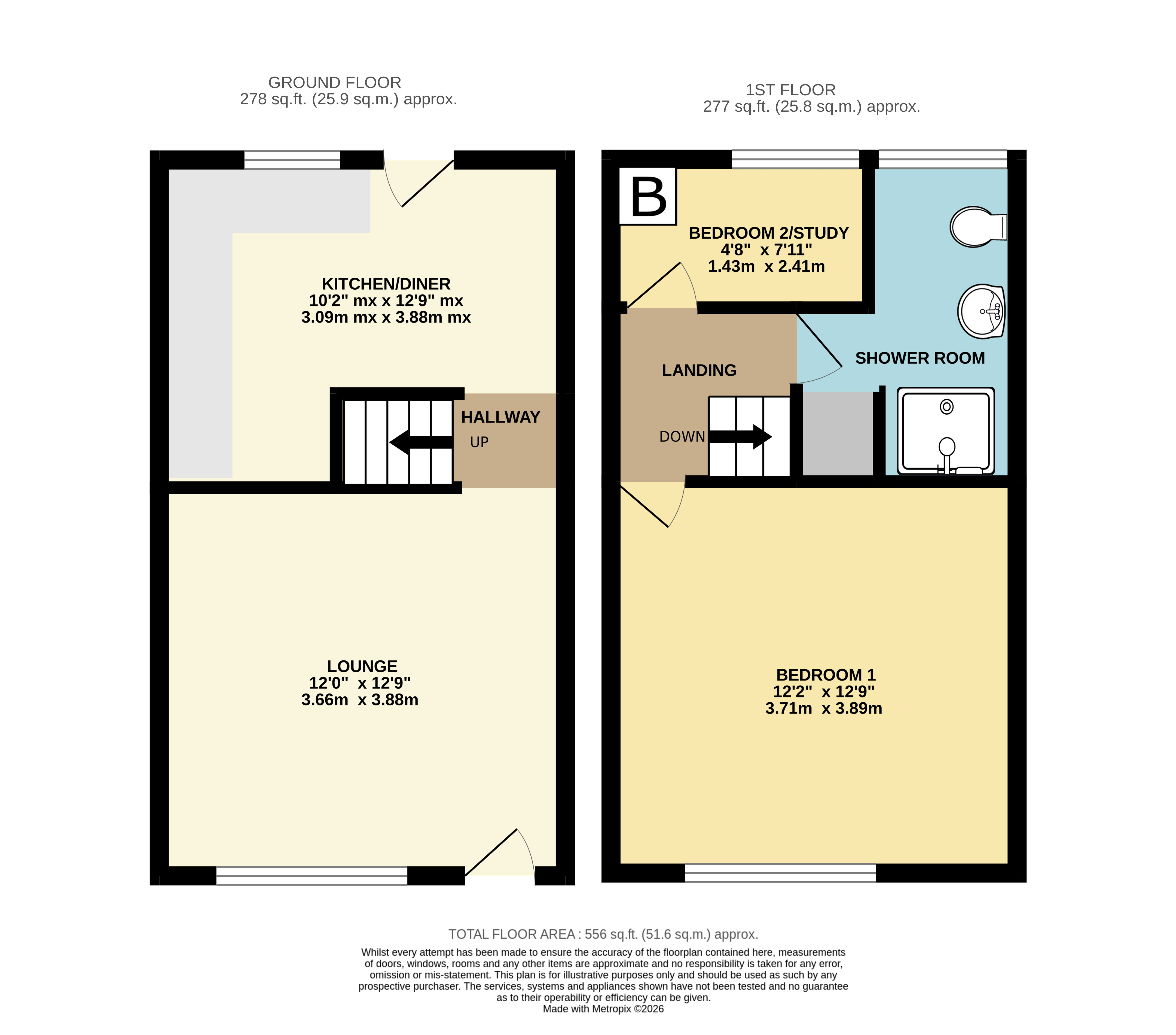 5, Orchard Cottages, Bridgnorth floorplan