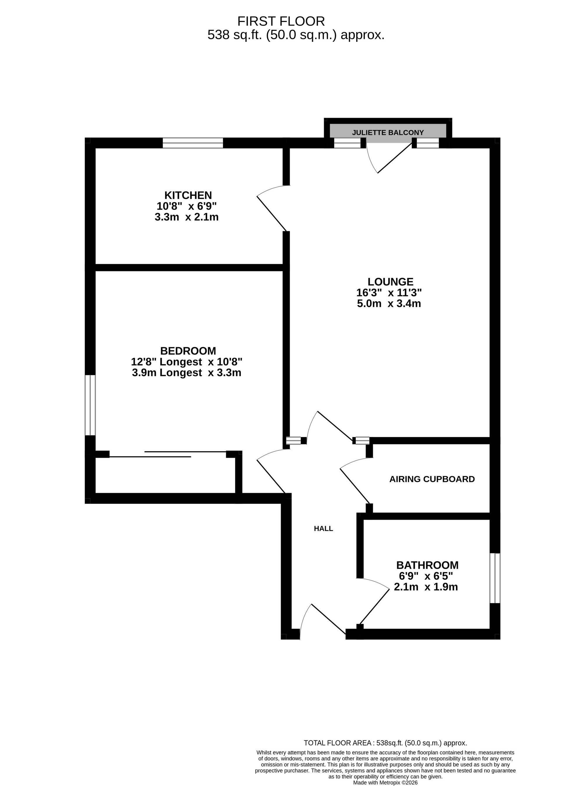 Flat 4, Grenville Court, Bournemouth floorplan