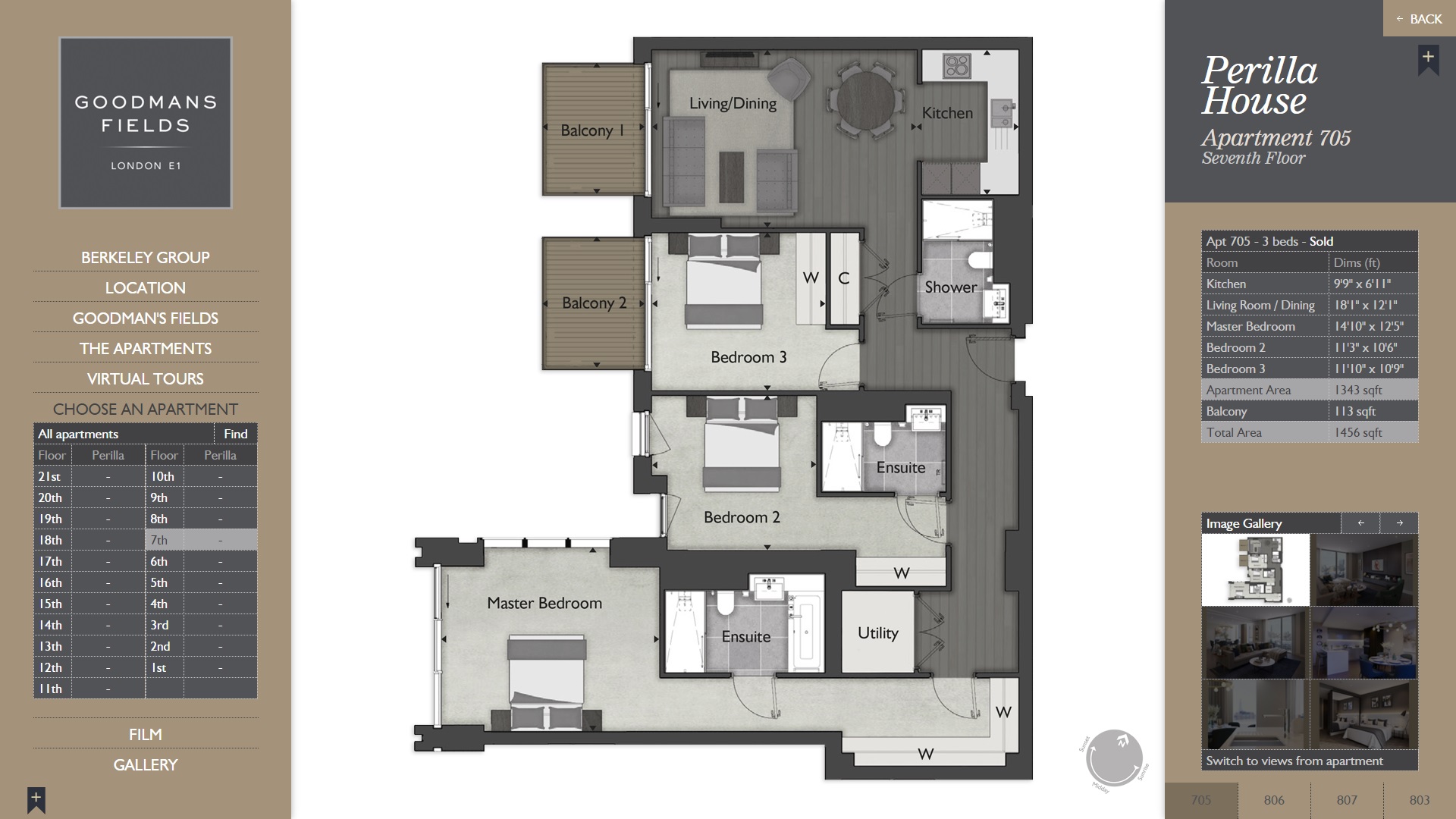 3 Bedrooms Flat to rent in Goodman's Fields, London E1