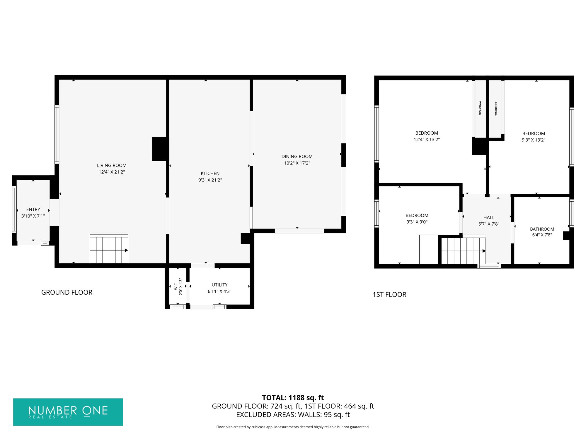 52 Heolddu Grove, Bargoed floorplan