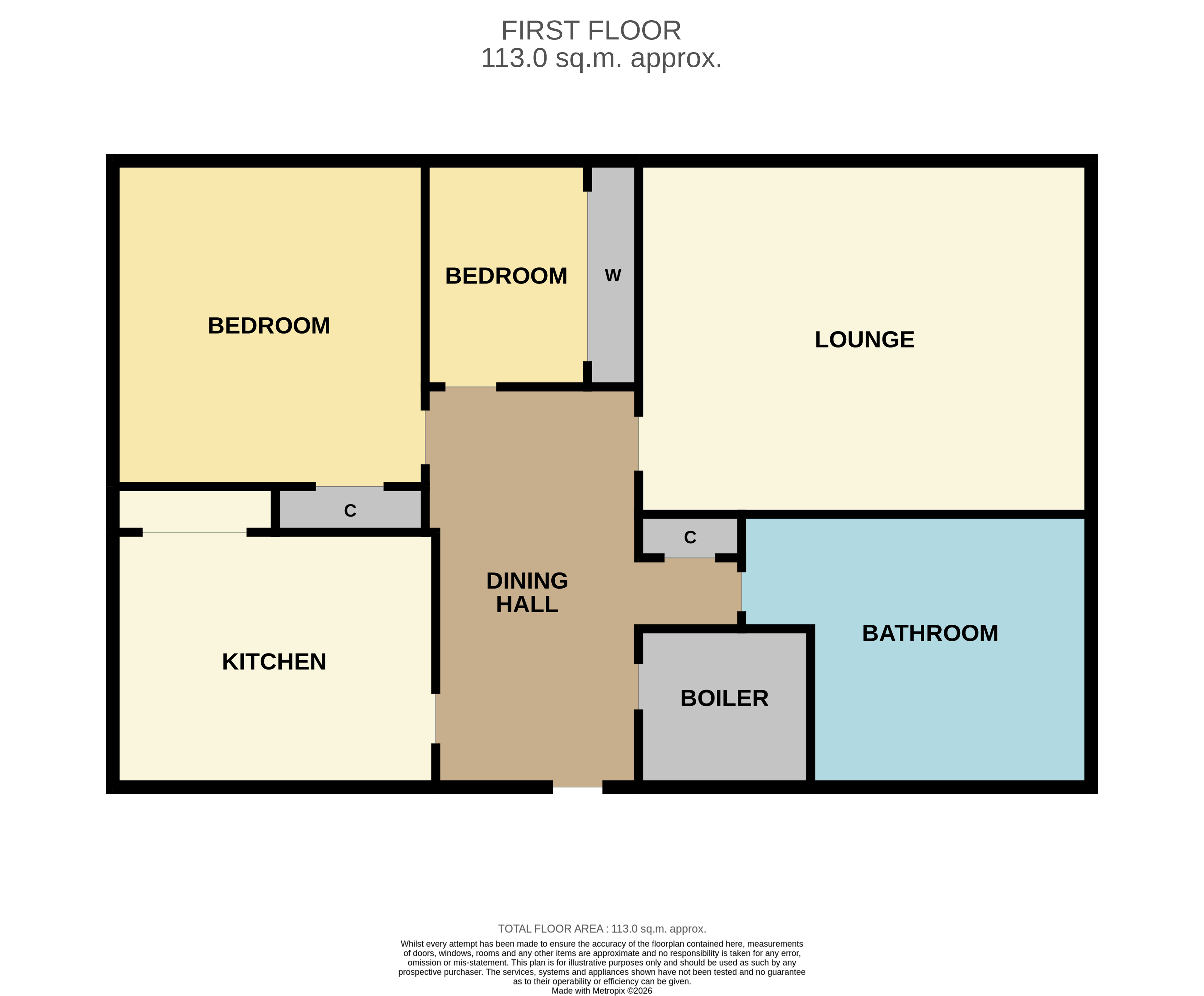 45a, Ferry Street, Montrose floorplan