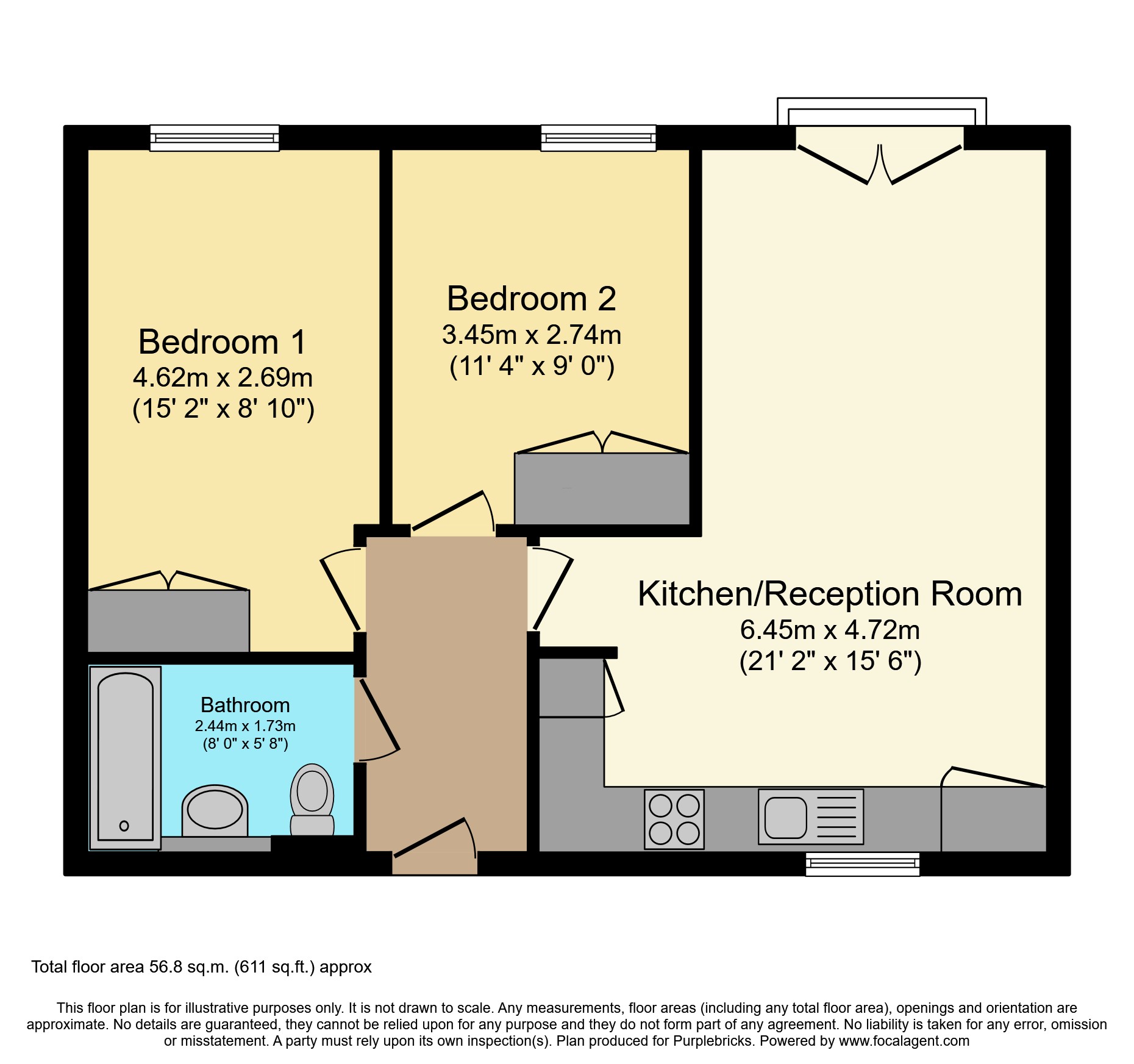 Flat 14/Ethelred Court, Godstone Road, Whyteleafe floorplan