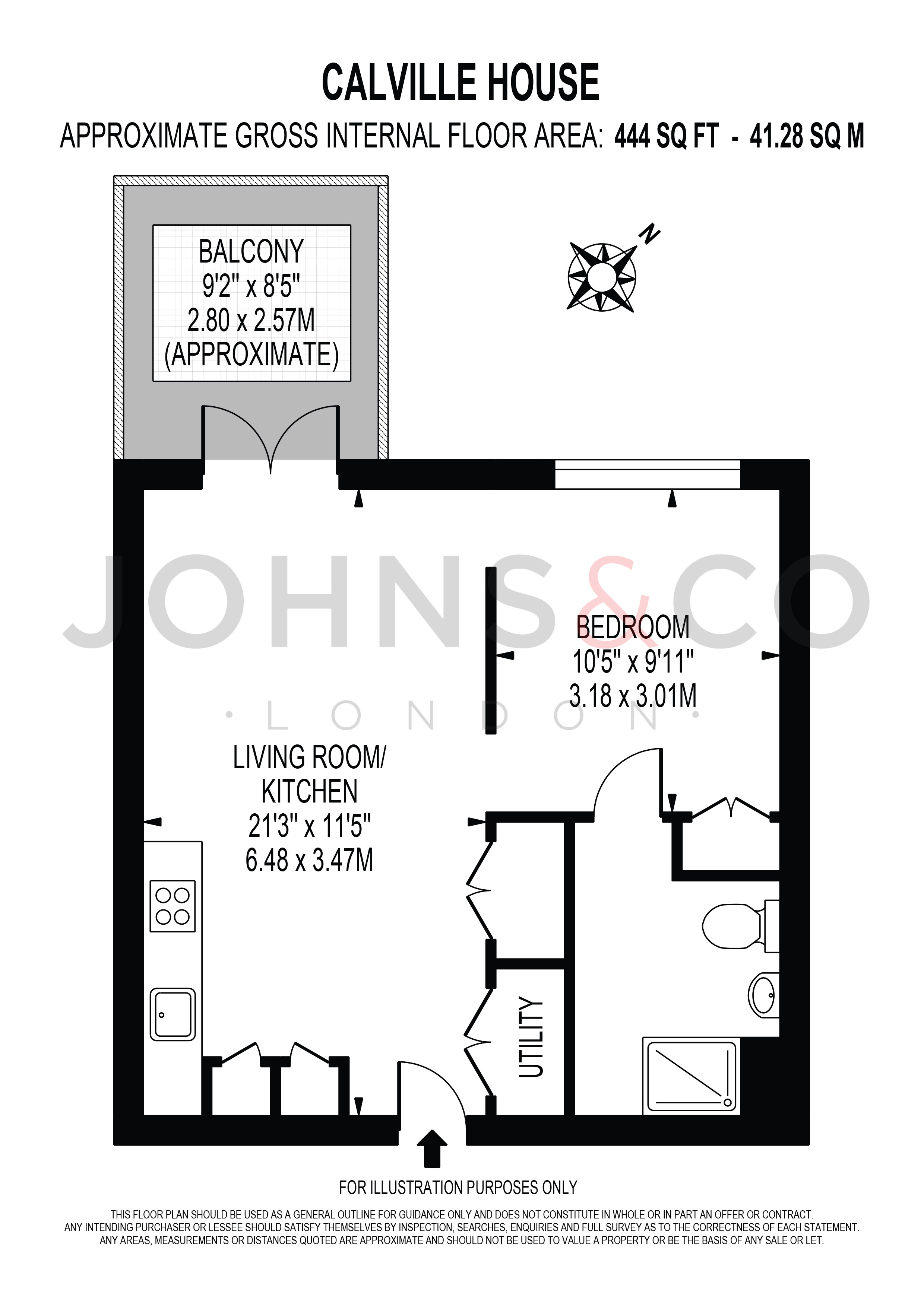 Apartment 63 Calville House, 1 Bradshaw Yard, Brentford floorplan