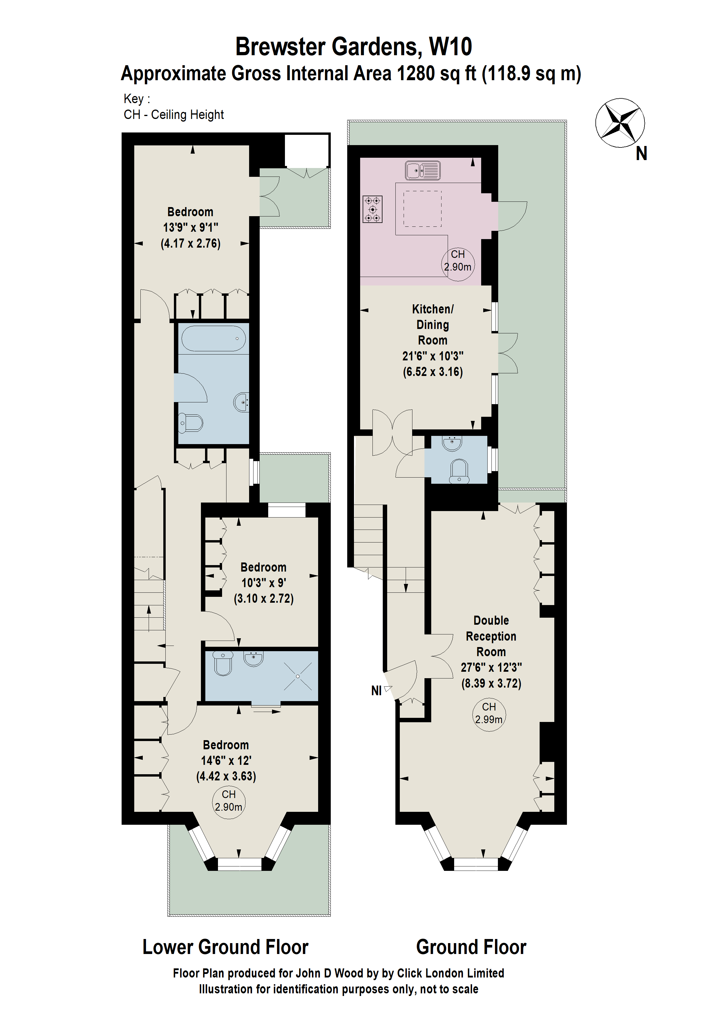 Brewster Gardens, London floorplan