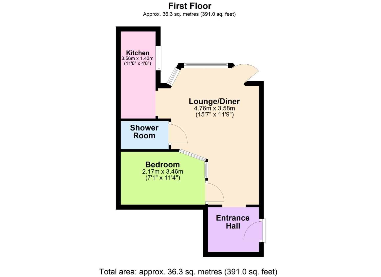 14B Gwydyr Mansions, Holland Road, Hove floorplan