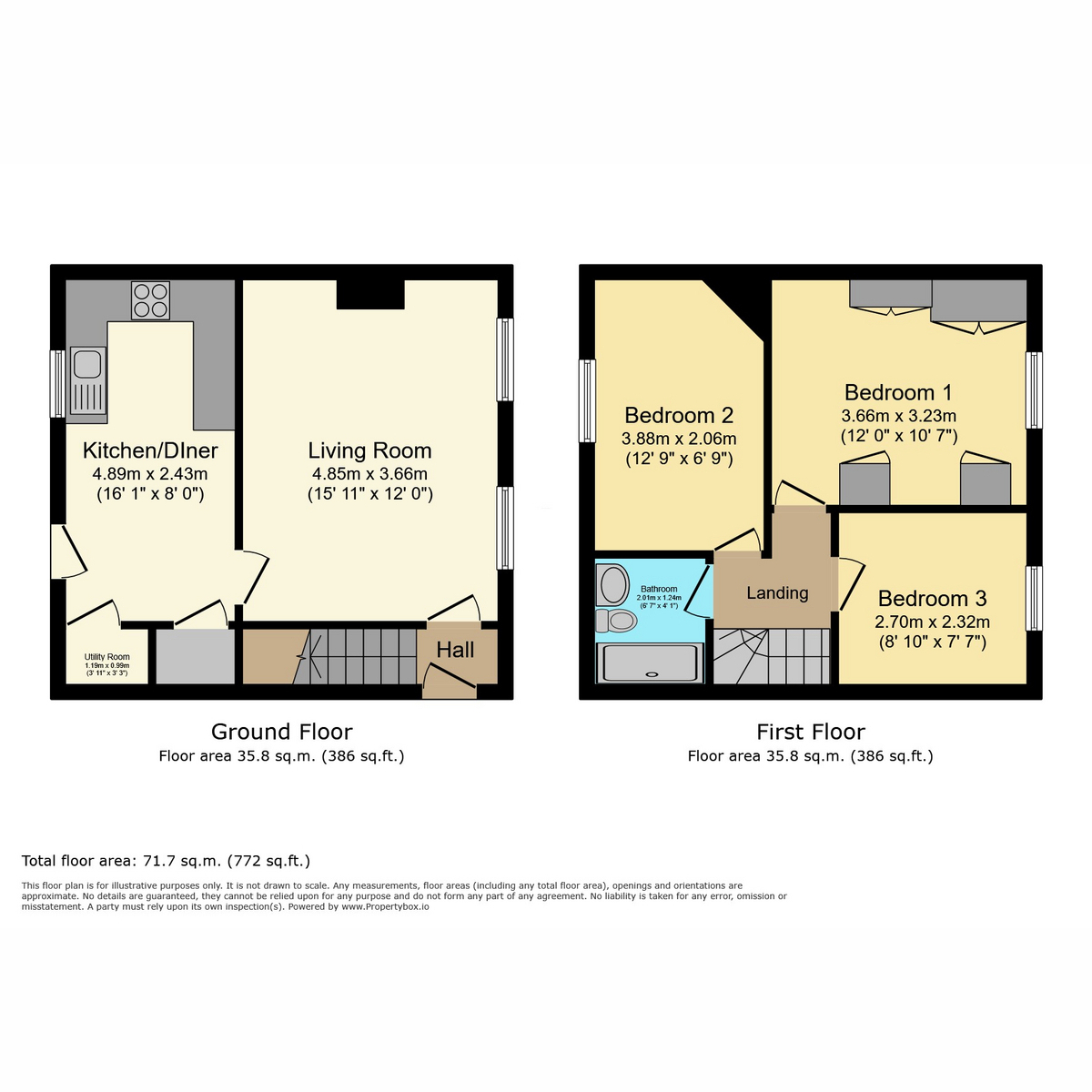 116, Woodland Way, Bristol floorplan