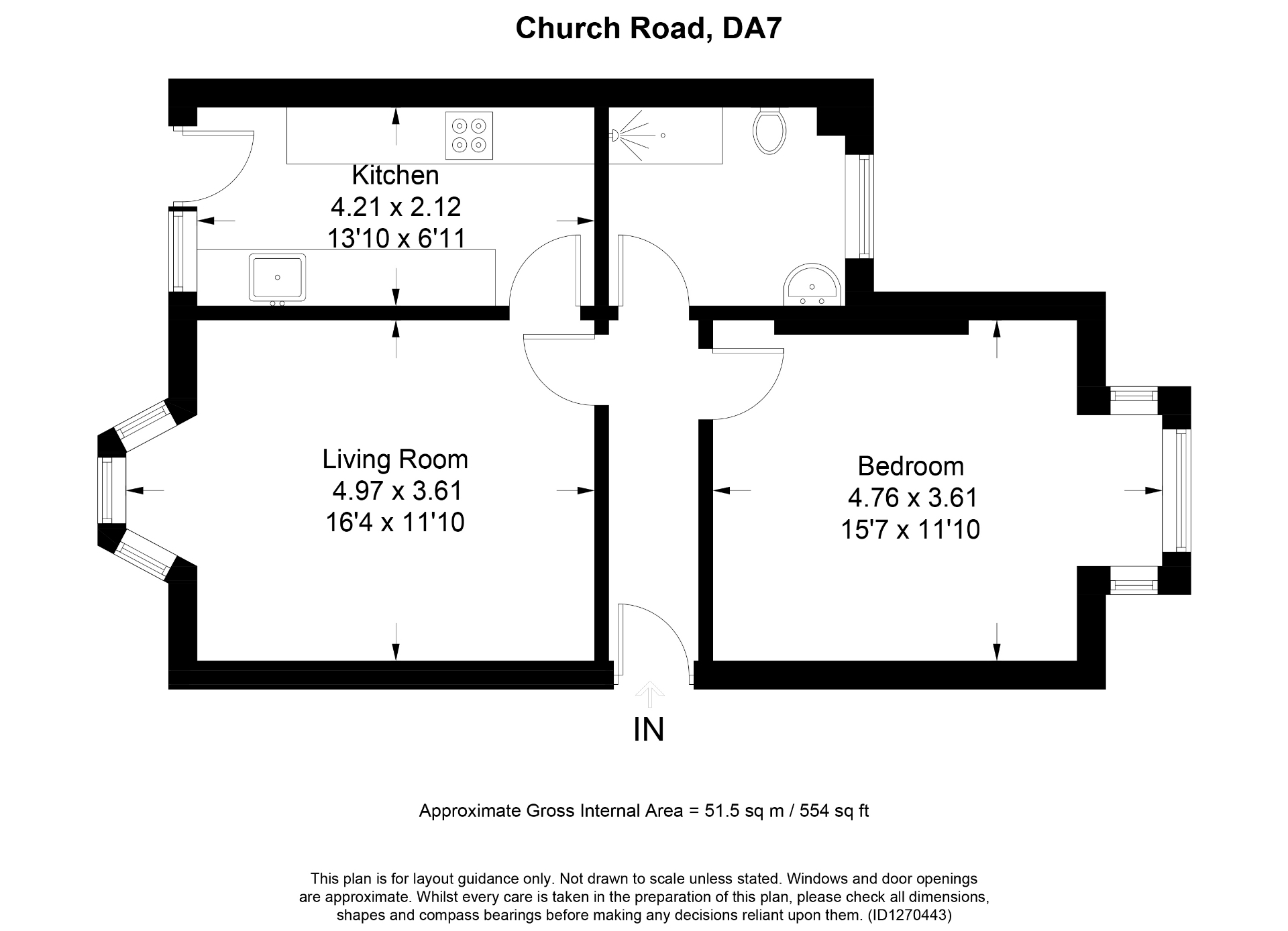 Flat 2 56, Church Road, Bexleyheath floorplan