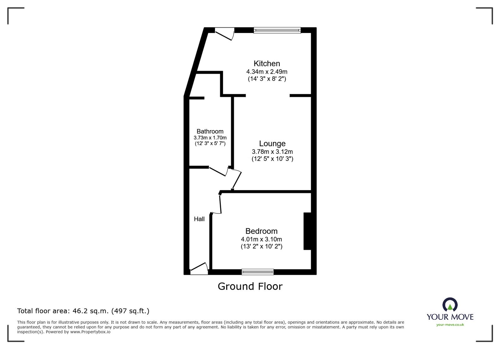 Flat 1, 4, Willsons Road, Kent floorplan
