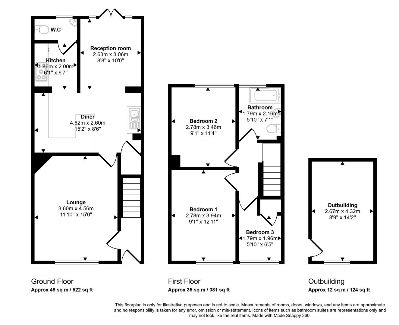 4, Millfield, Whitland floorplan