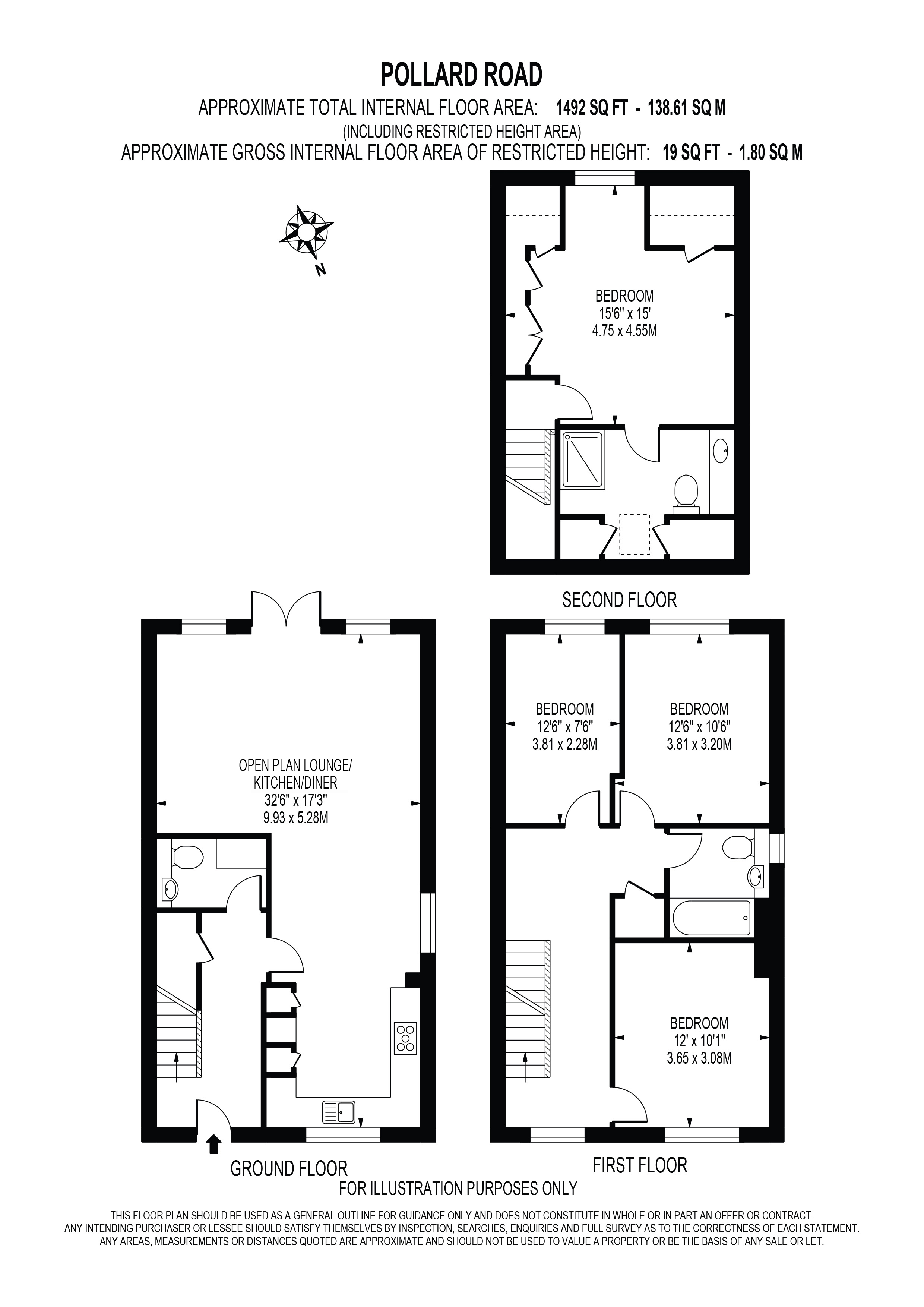 15, Pollard Road, Morden floorplan