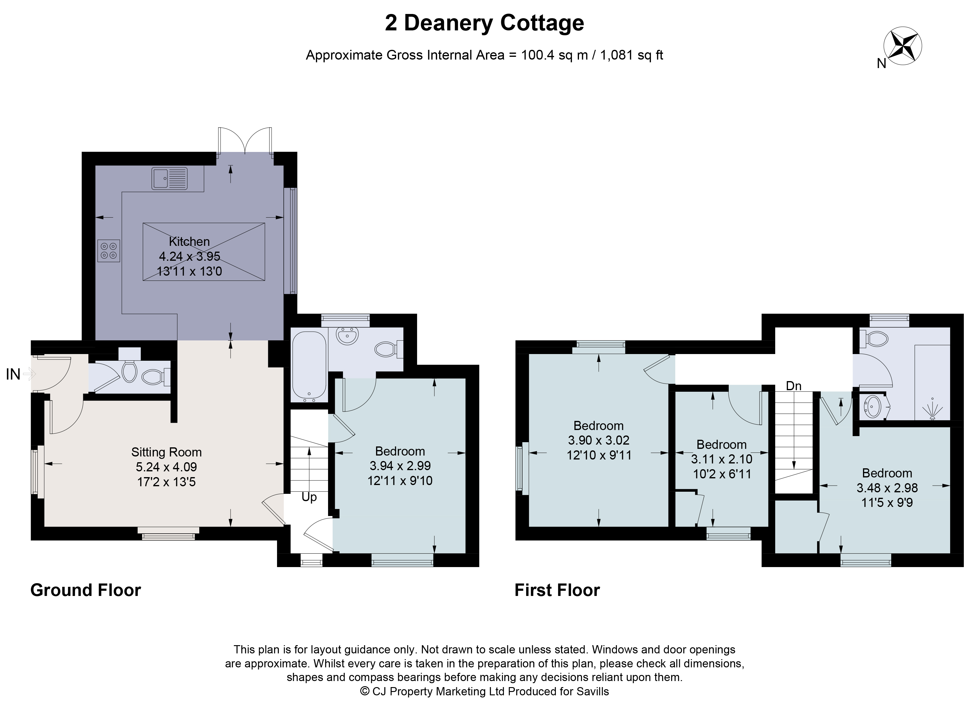 2 Deanery Cottage,, High Street, Reading floorplan