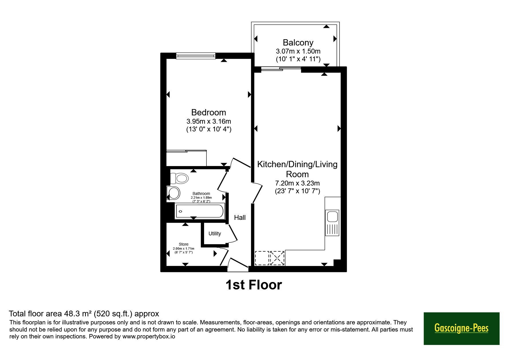 Flat 9 Kennet House, 2, Farrier Place, Surrey floorplan
