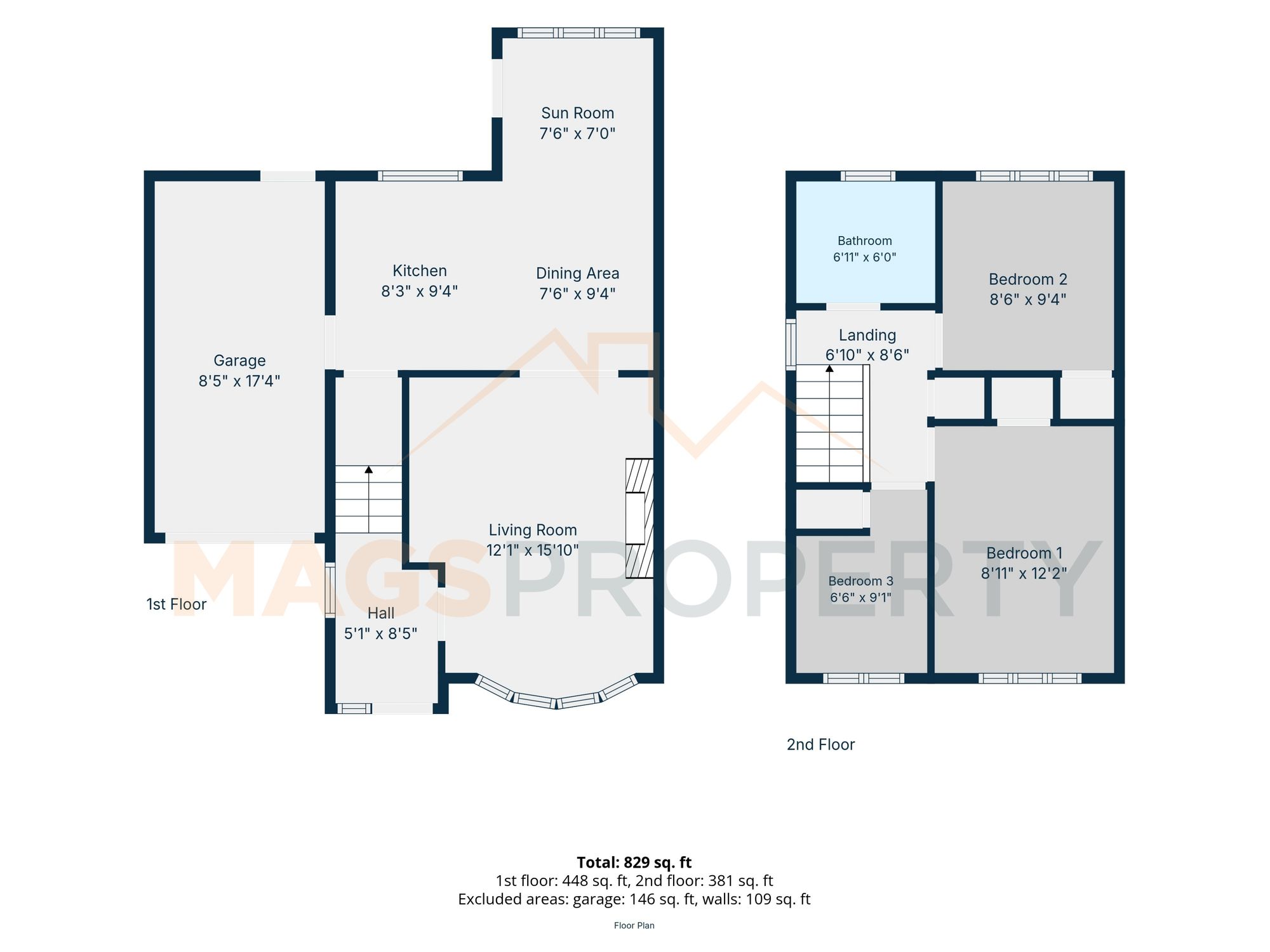 15 Addingham Avenue, Widnes floorplan