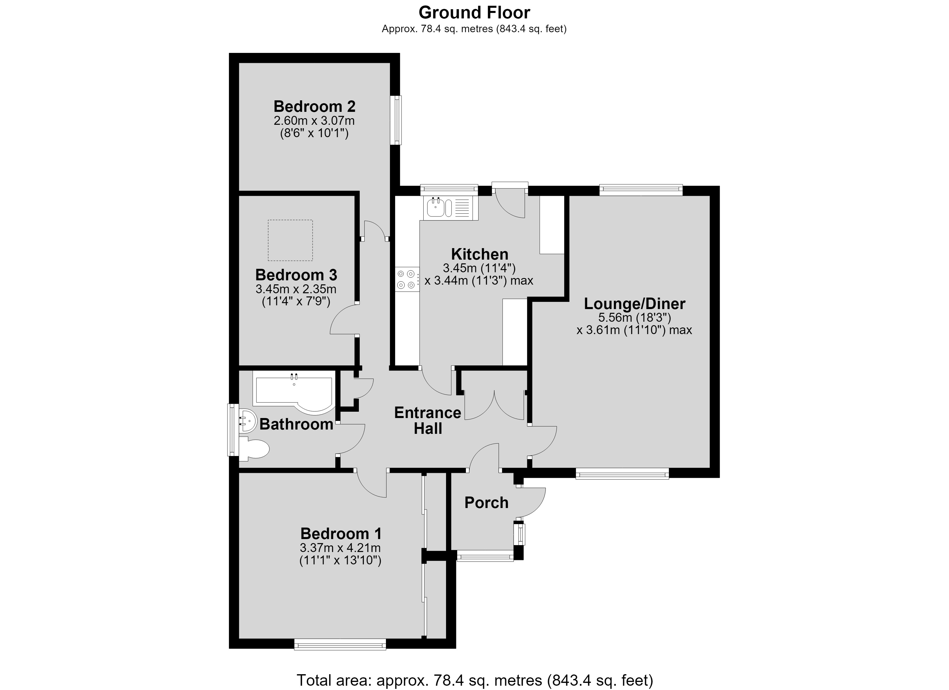1, St. Pauls Avenue, Lincoln floorplan