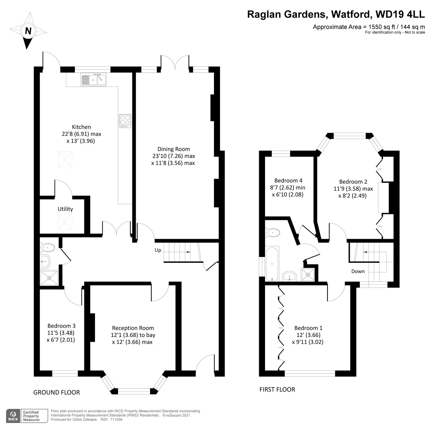 Raglan Gardens, Watford, Watford WD19, 4 bedroom semidetached house