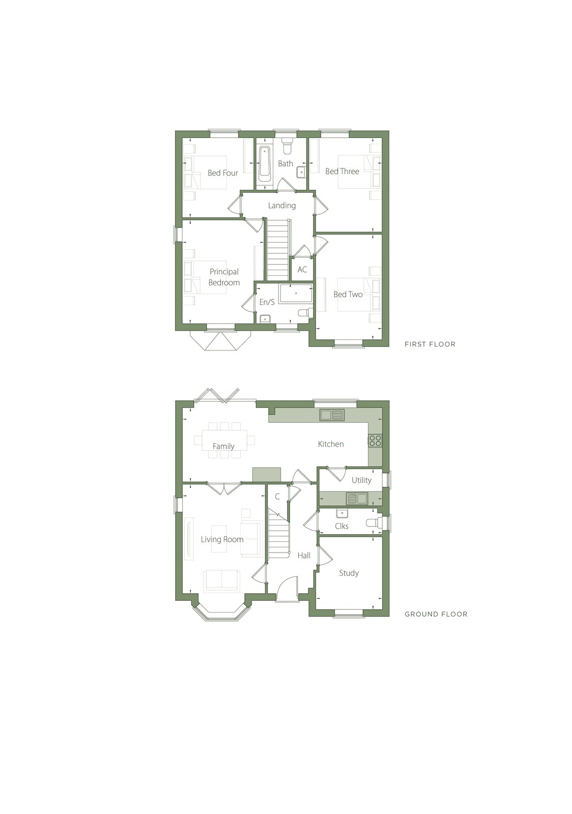 Plot 27 The Carlina, Chattowood, Elmstead Market floorplan