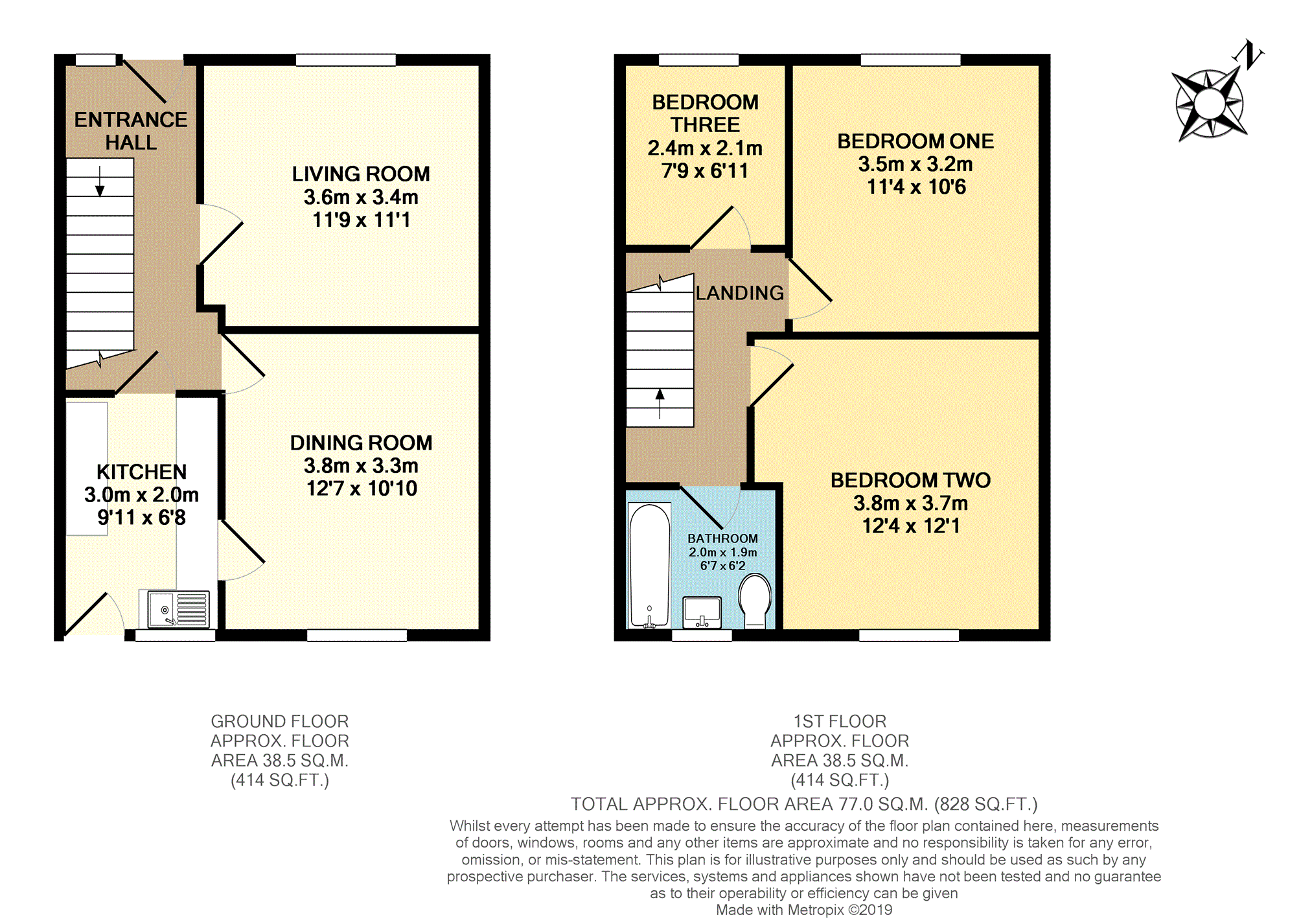 3 Bedrooms Terraced house to rent in Brockley Avenue, Manchester M14