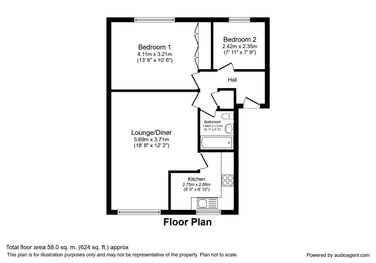 2 Bedrooms Flat for sale in Hope Park, Bromley BR1