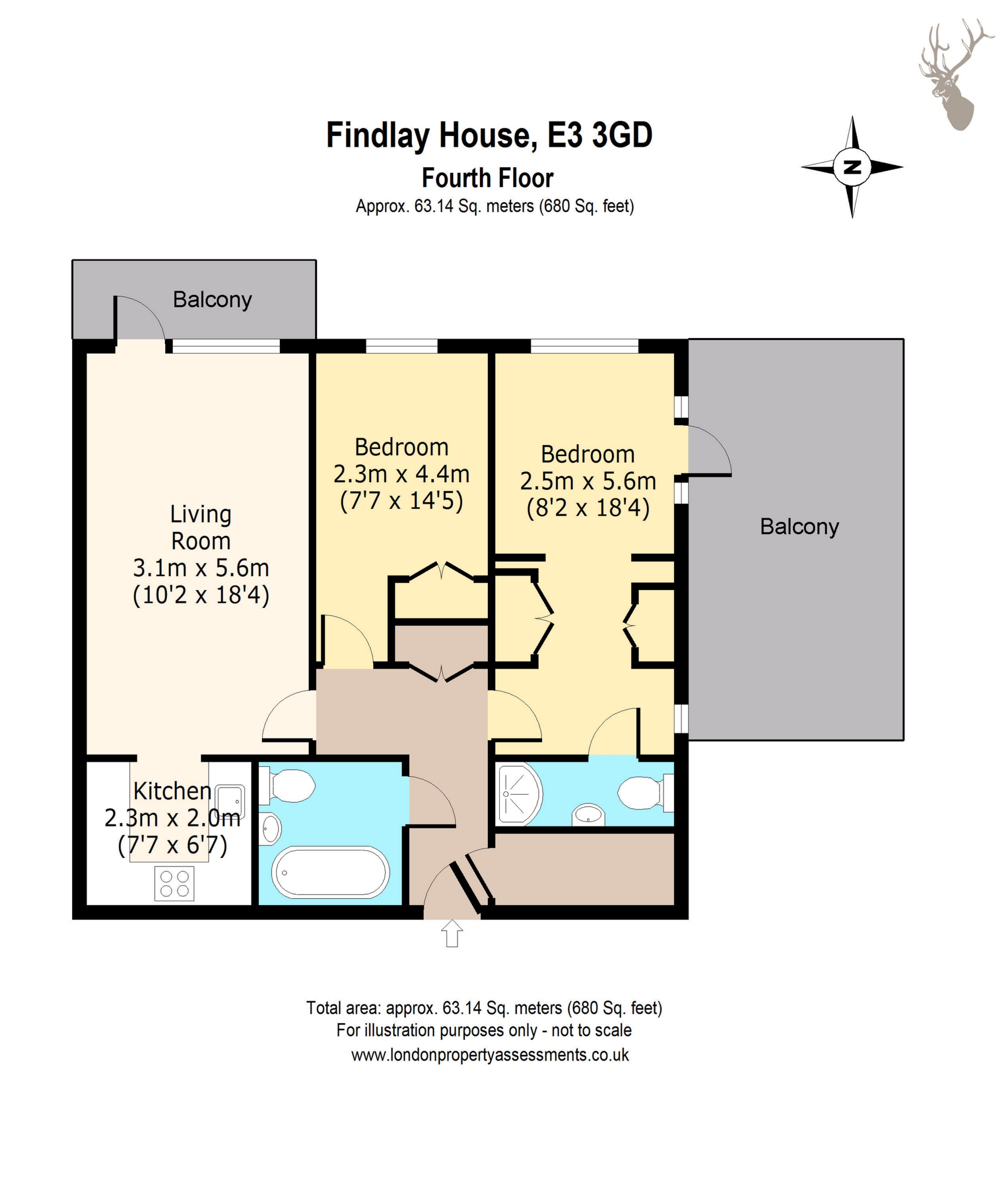2 Bedrooms Flat for sale in Findlay House, Trevithick Way, Bow E3