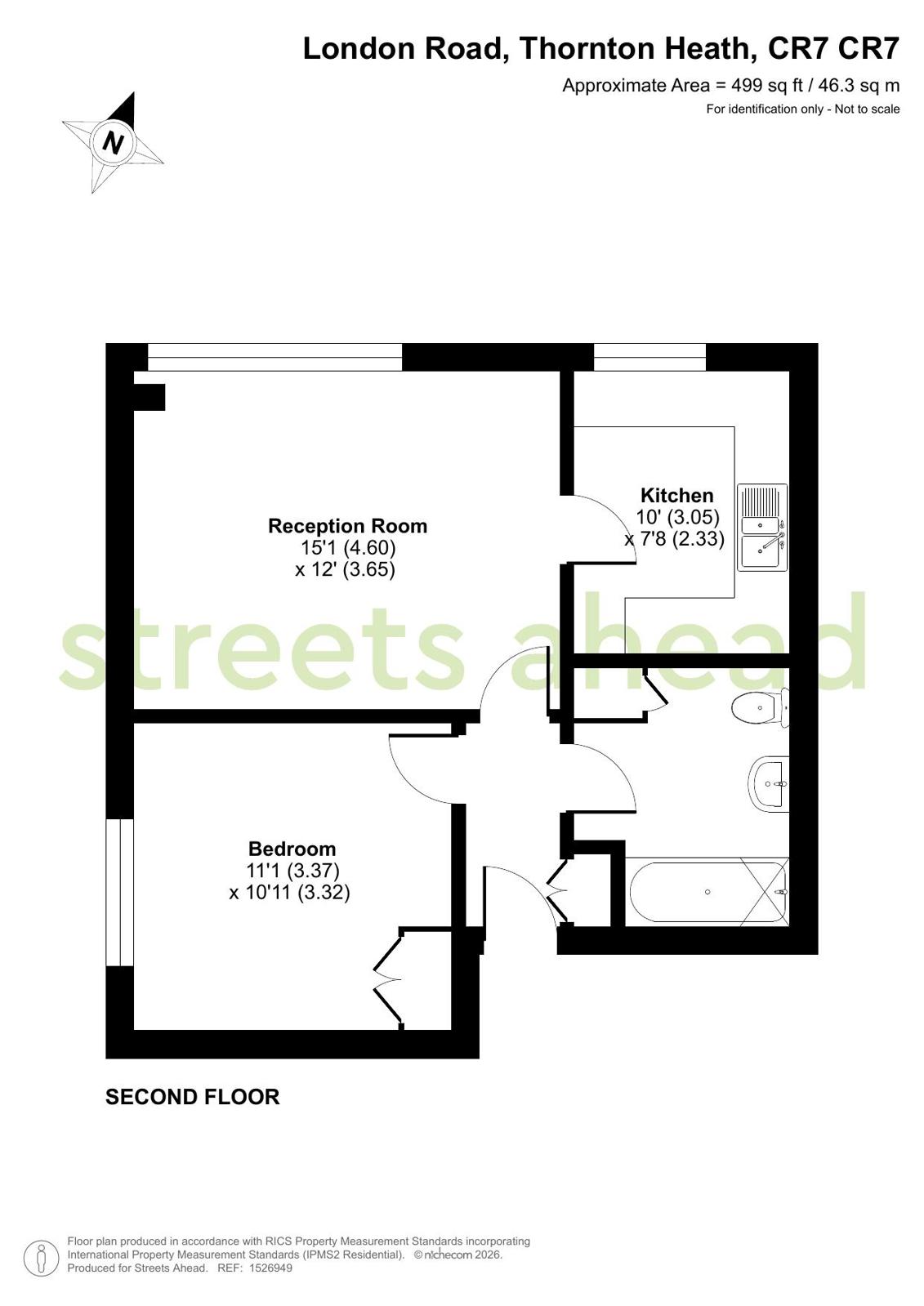 Flat 5, Connaught Towers 682-684,, London Road, Thornton Heath floorplan