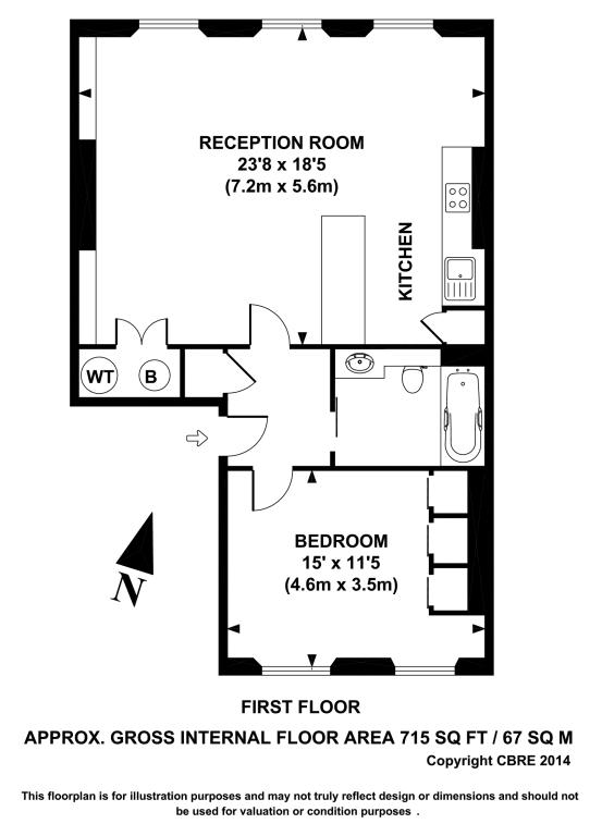 1 Bedrooms Flat to rent in Henrietta Street, Covent Garden WC2E