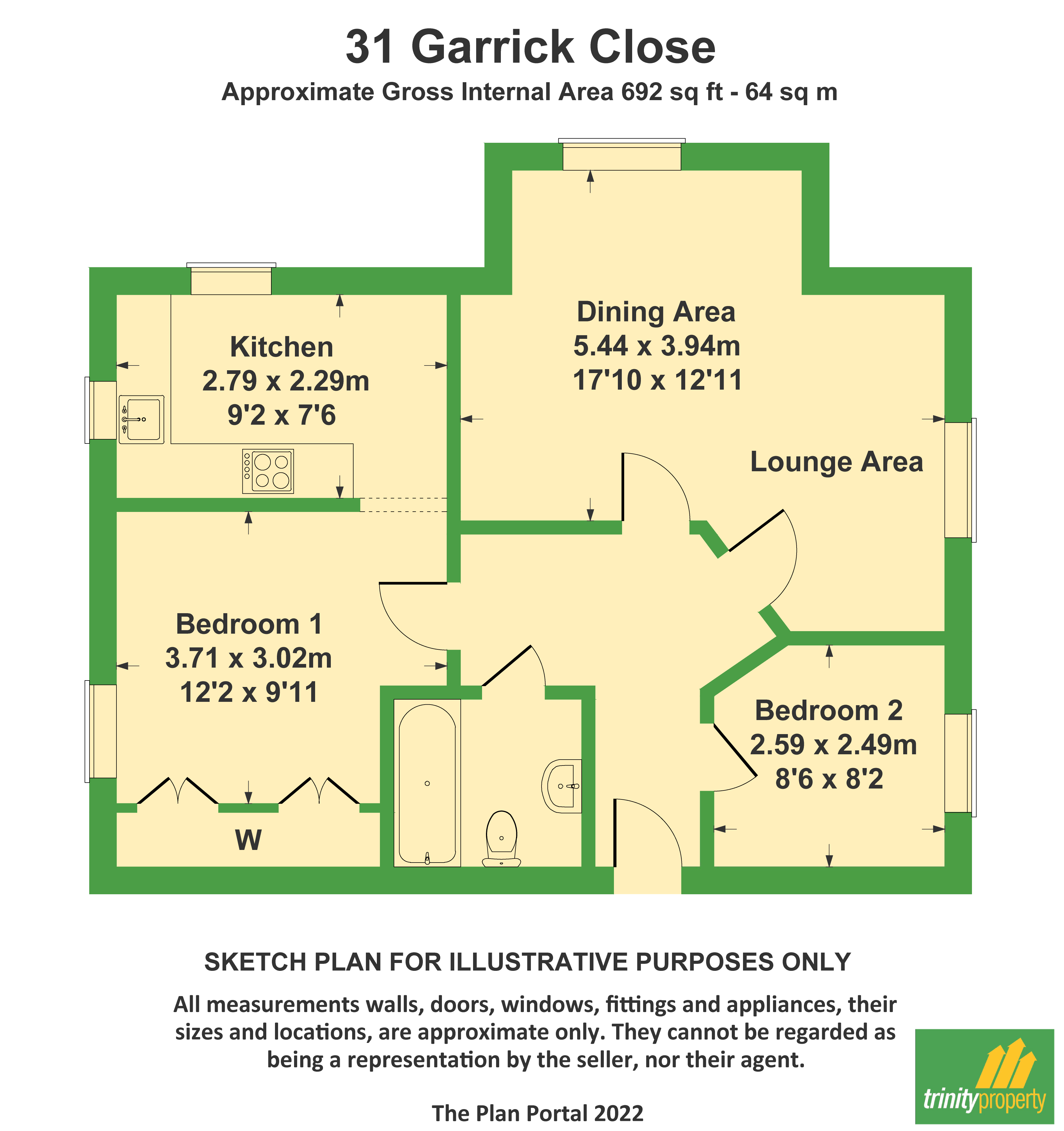 Garrick Close, Dudley DY1, 2 bedroom flat for sale 61437271