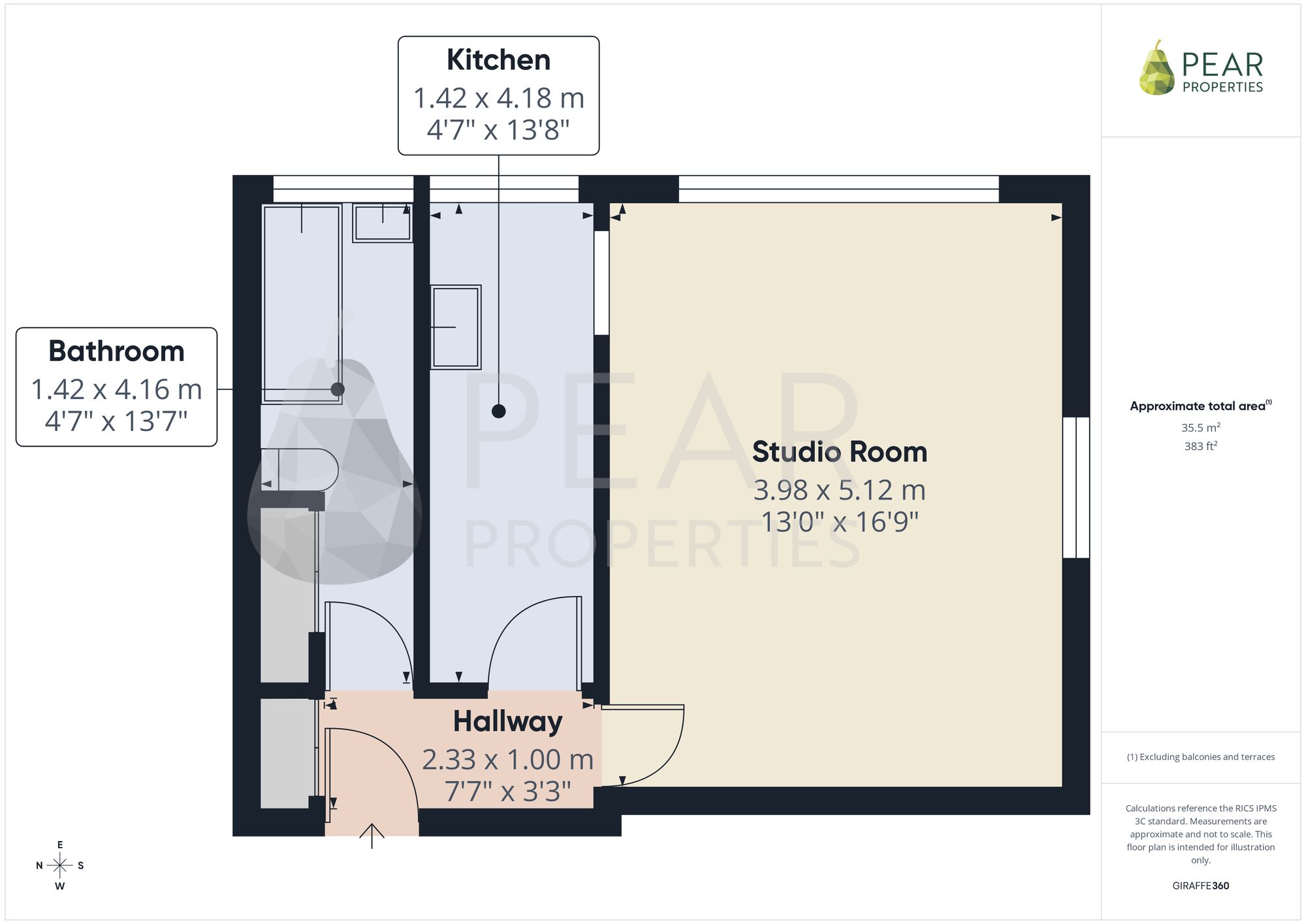 Flat 1, Durrington Court, Worthing floorplan
