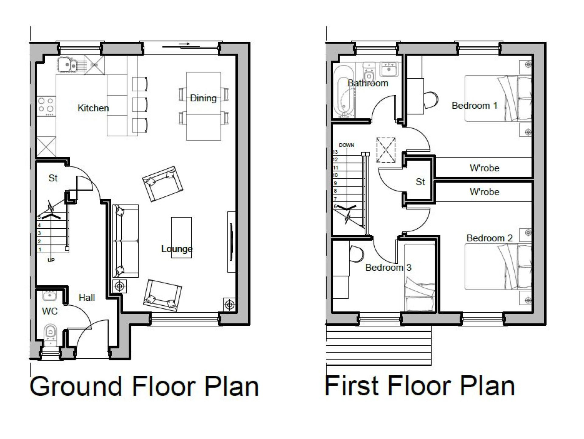 Plot 5 Oatlands,, Andreas floorplan