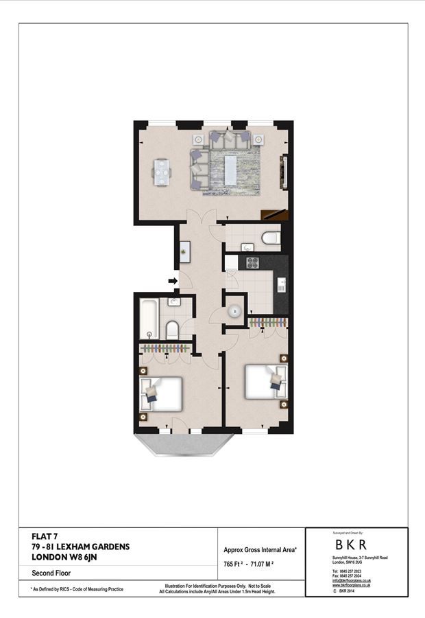 Flat 7,, Somerset Court, Earls Court floorplan