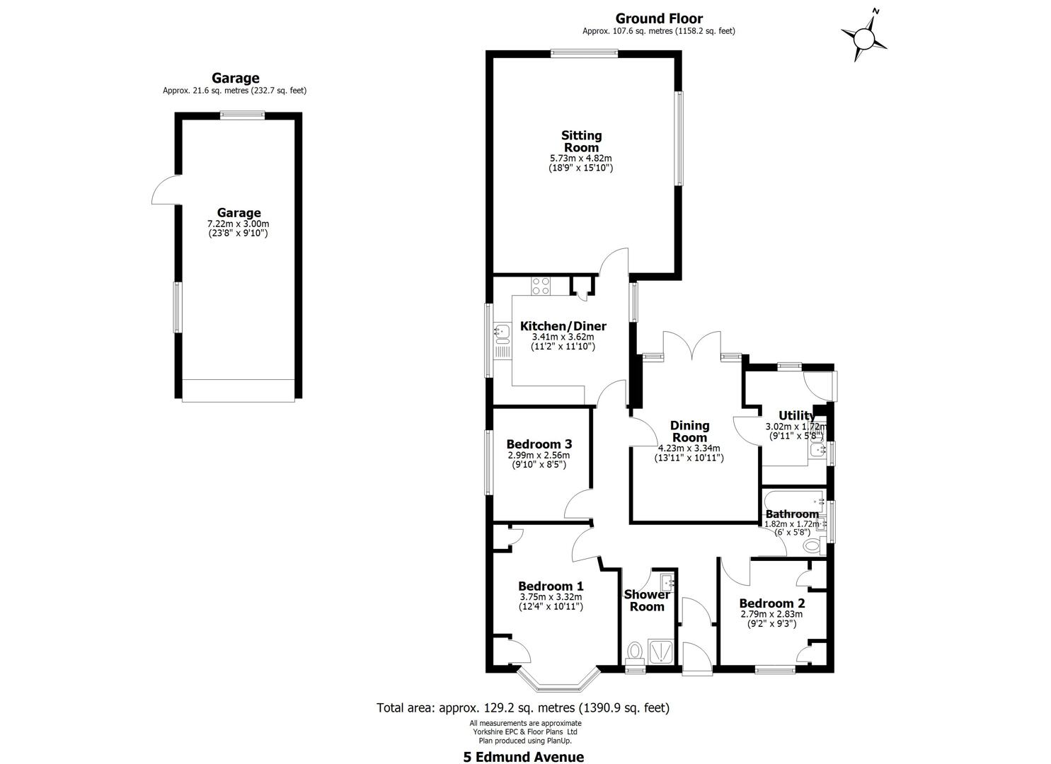 5, Edmund Avenue, Sheffield floorplan
