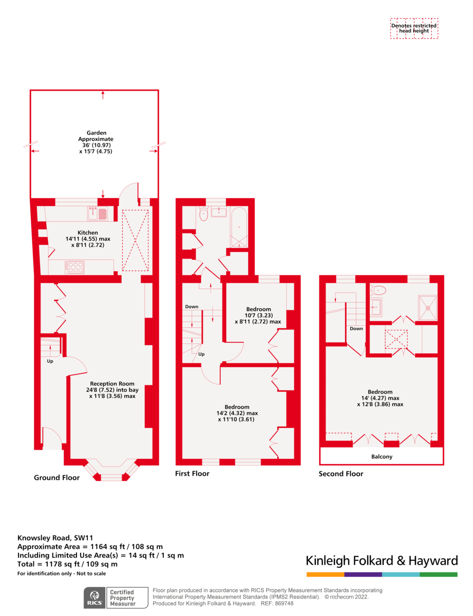 80, Knowsley Road, London floorplan
