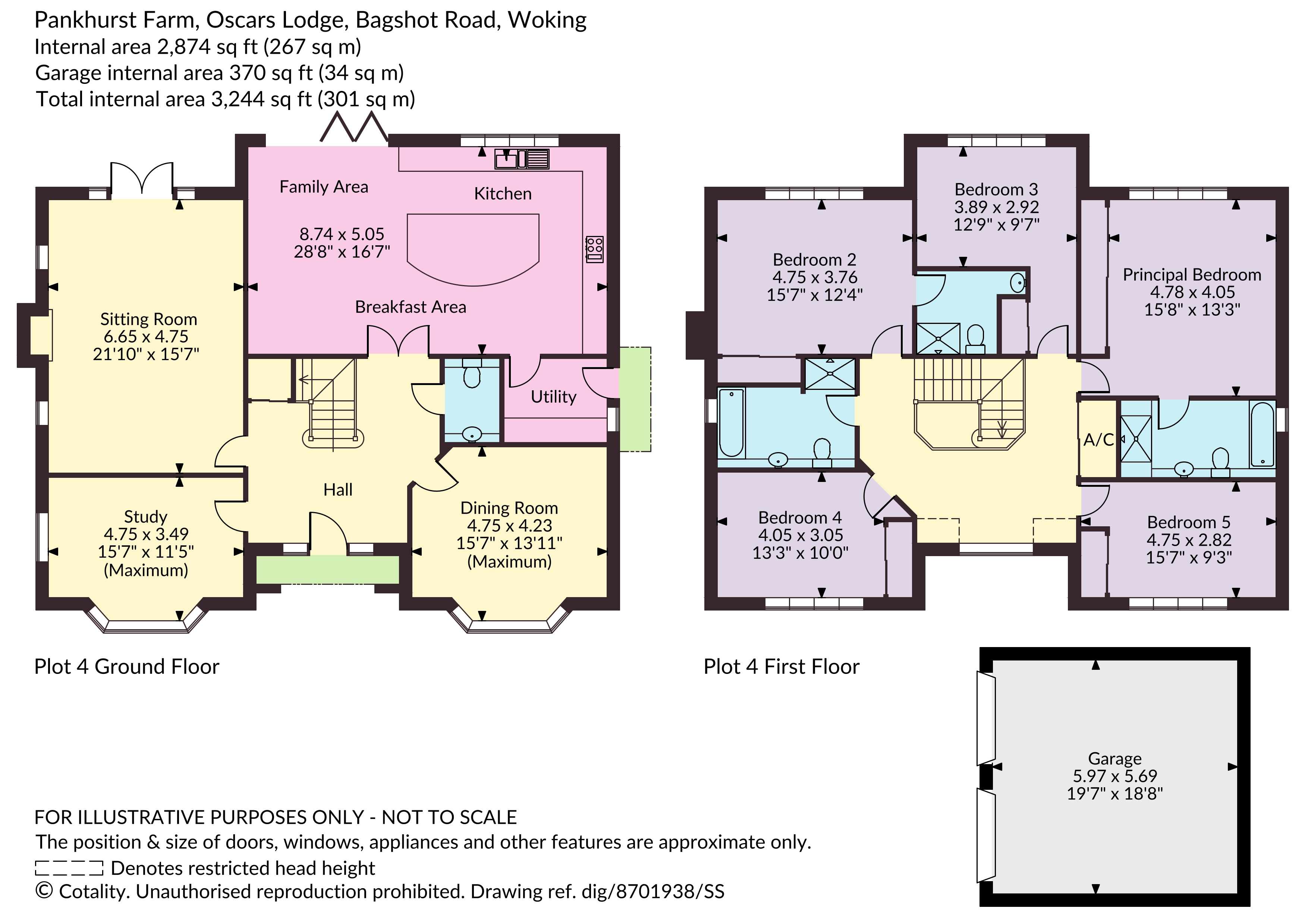 Oscars Lodge, Pankhurst Farm,, Bagshot Road, West End floorplan