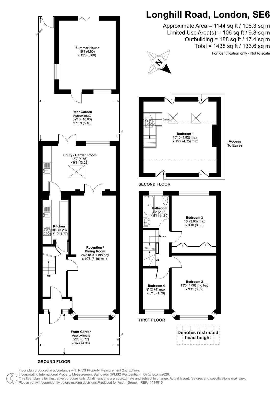 4, Longhill Road, London floorplan