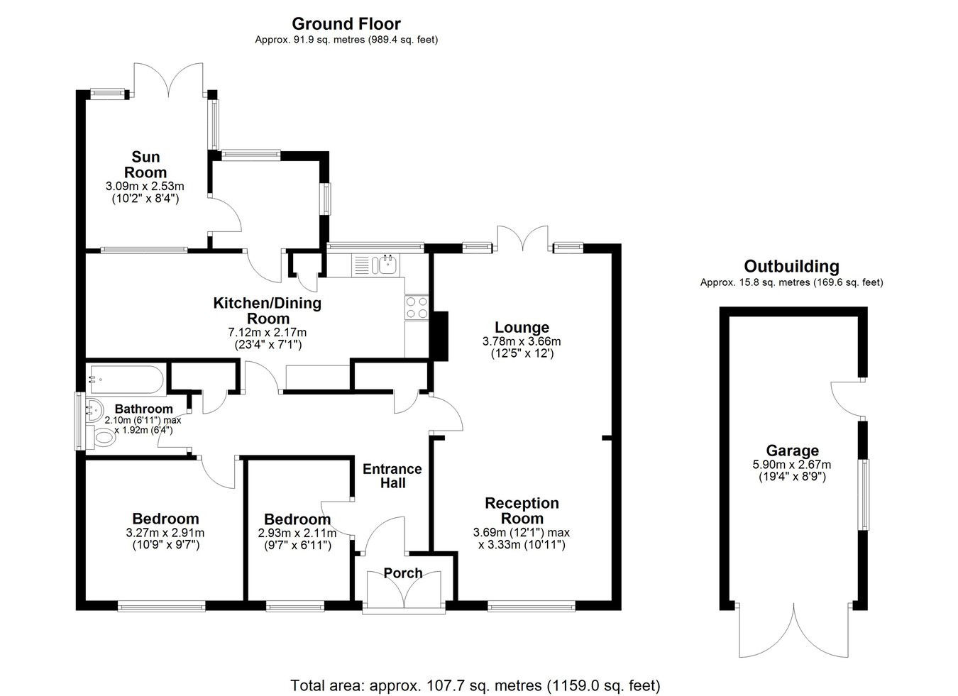 94, Swan Lane, Ashford floorplan