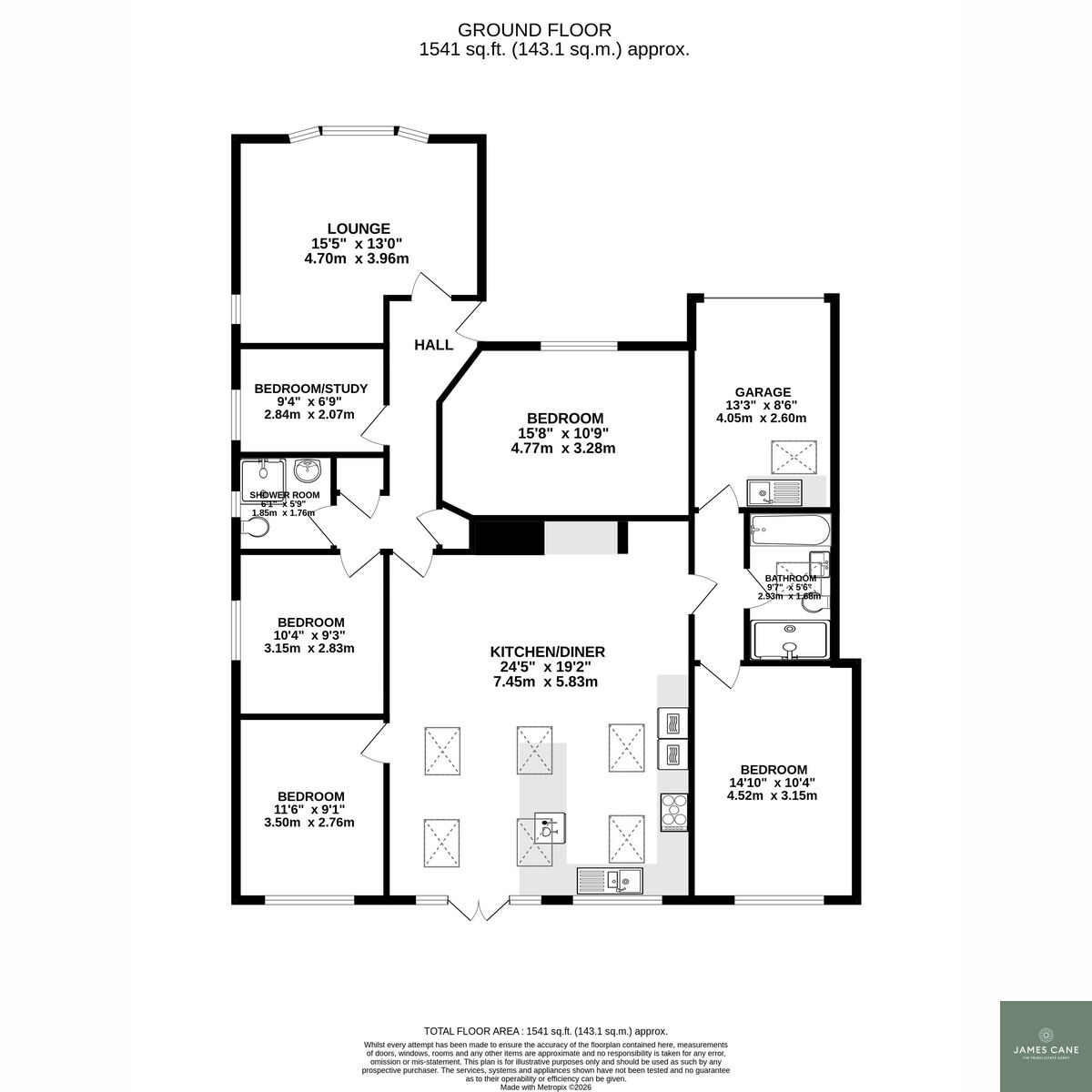 4, Old Coach Road, Truro floorplan