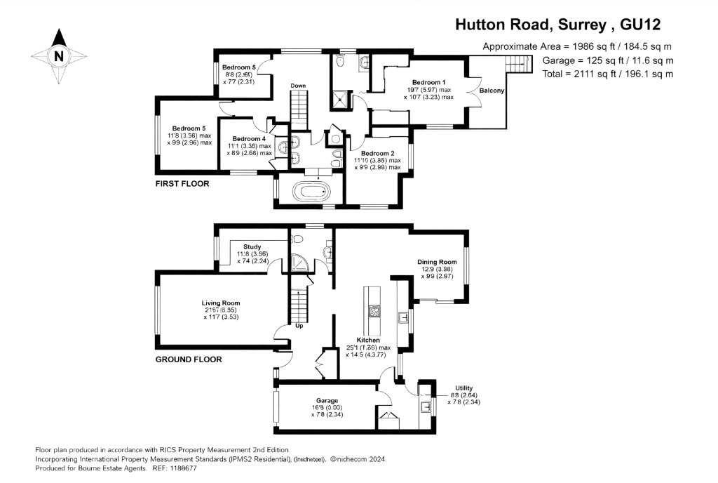 Hutton Road, Ash Vale, Surrey, GU12 floorplan