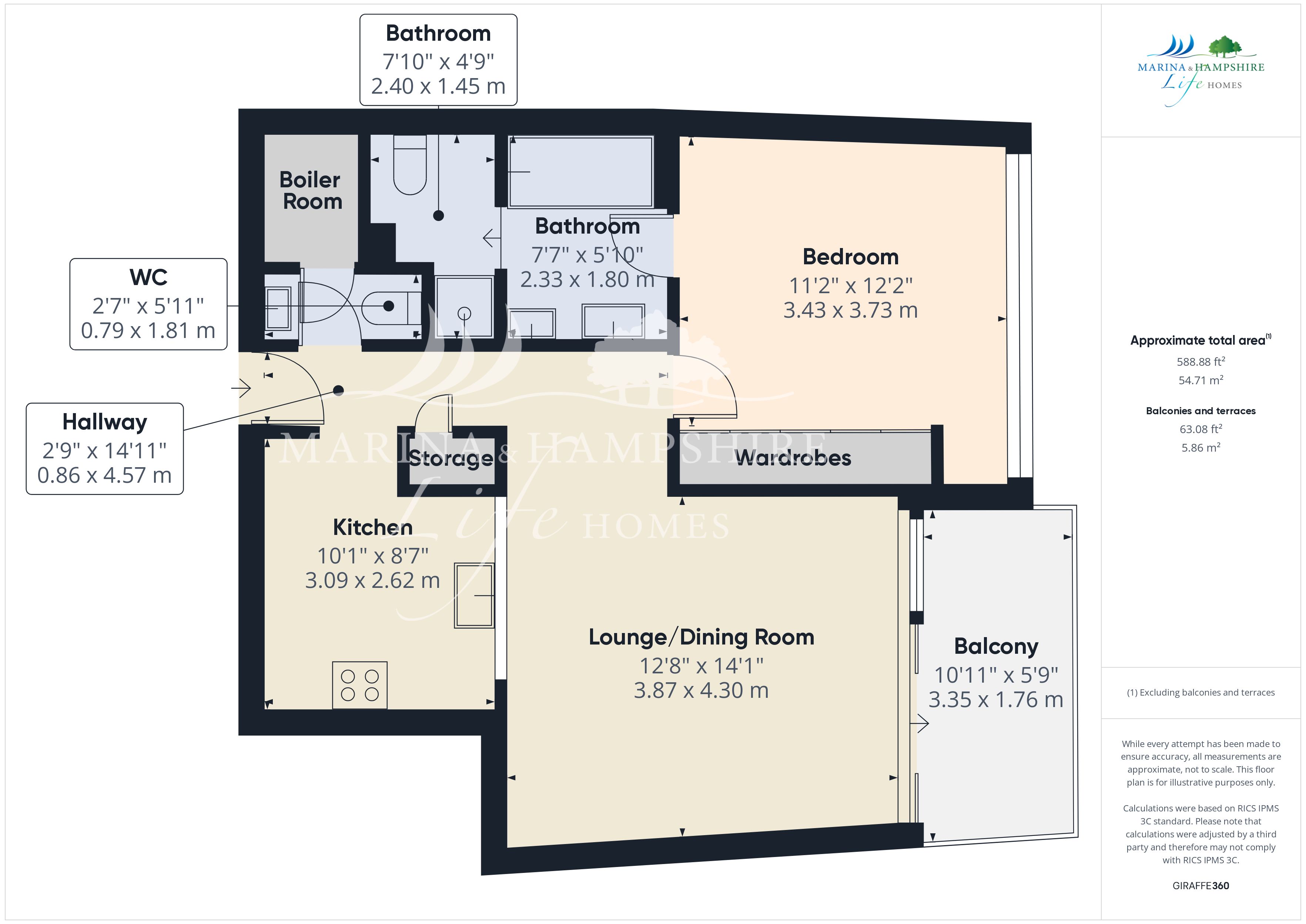 151 Oyster Quay, Port Way, Portsmouth floorplan