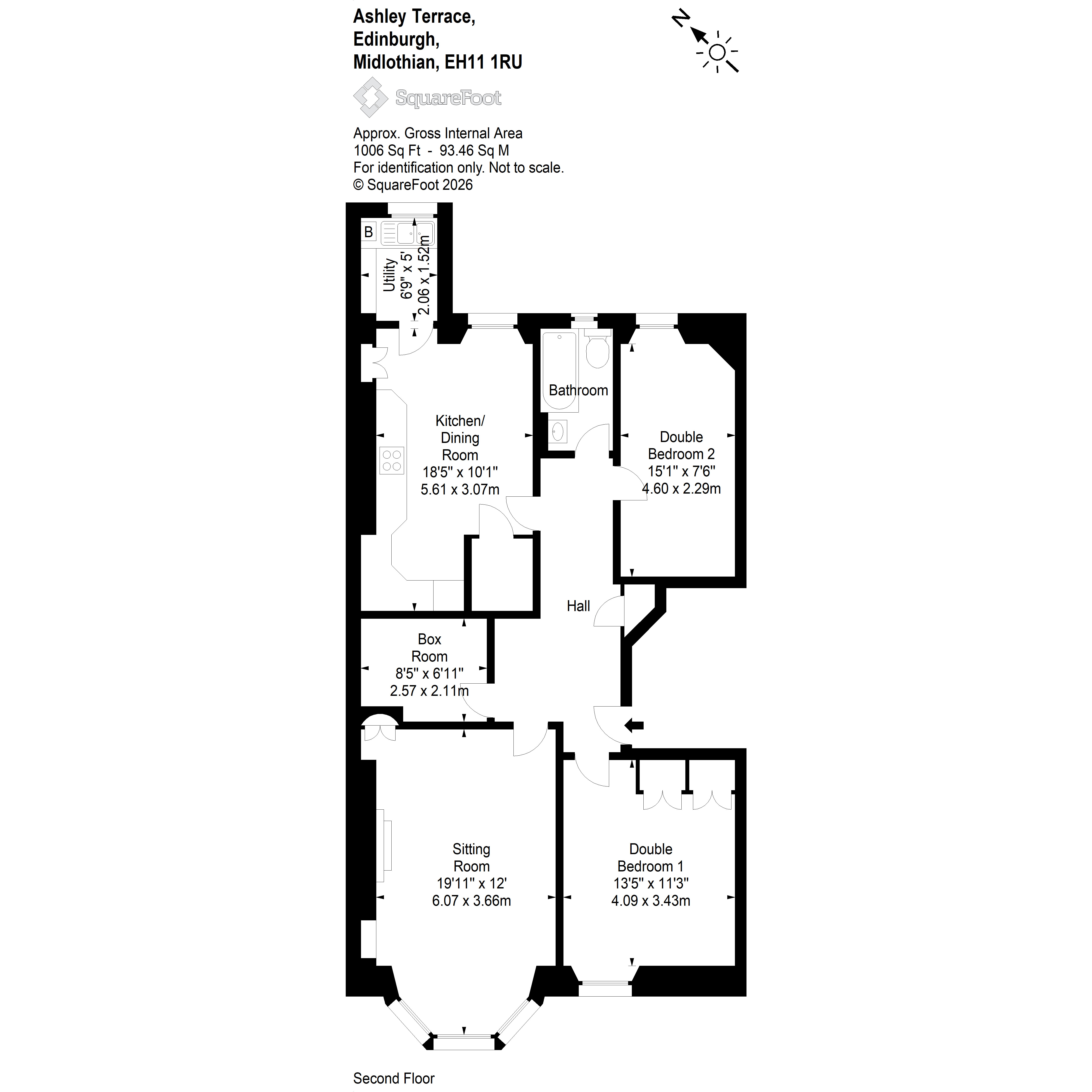 64/4, Ashley Terrace, Edinburgh floorplan