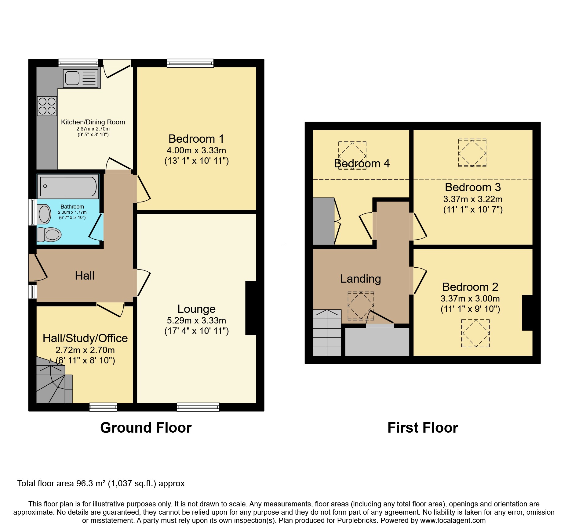 55, Ribblesdale Drive, Grimsargh, Preston floorplan