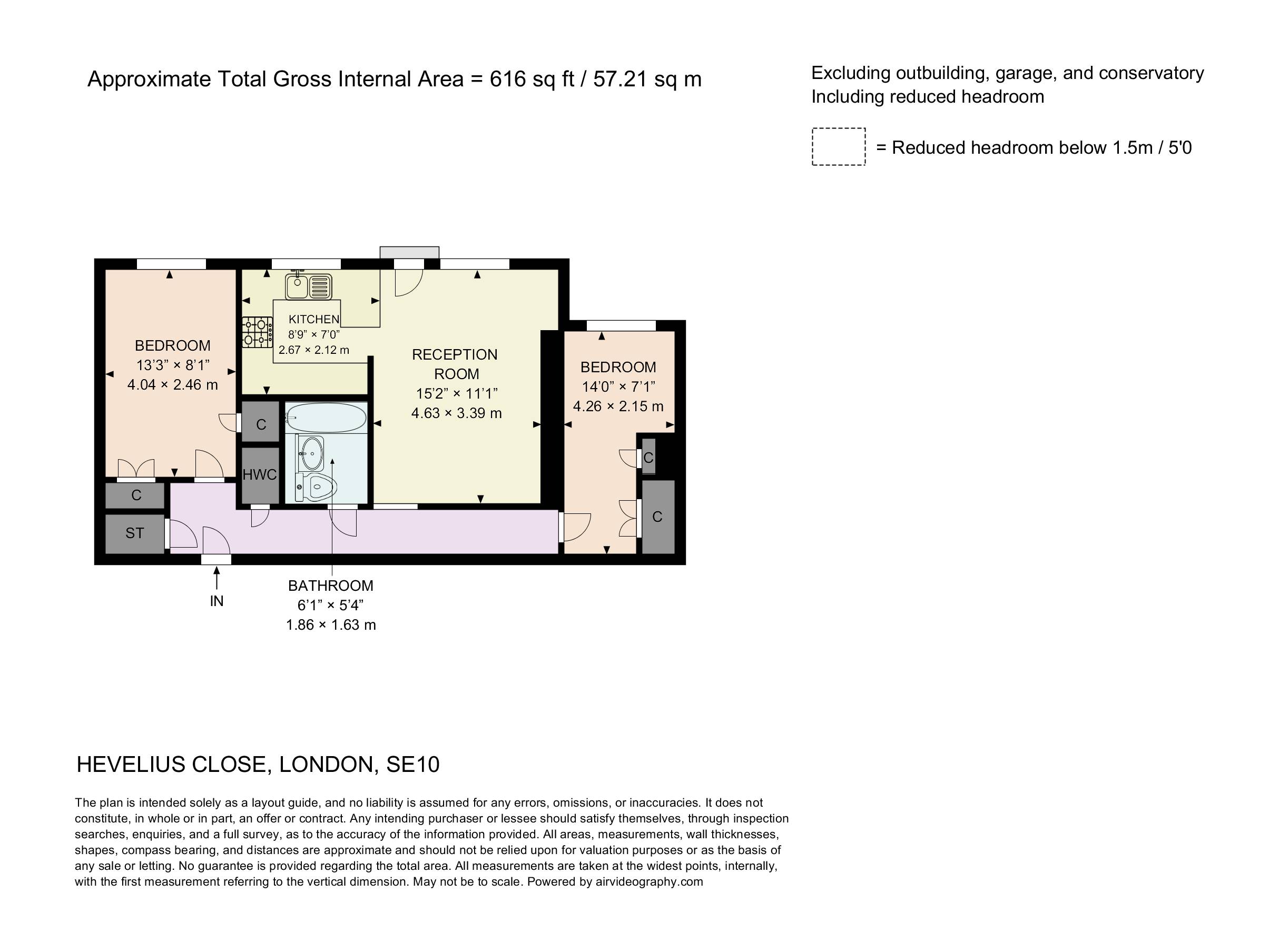 64, Hevelius Close, London floorplan