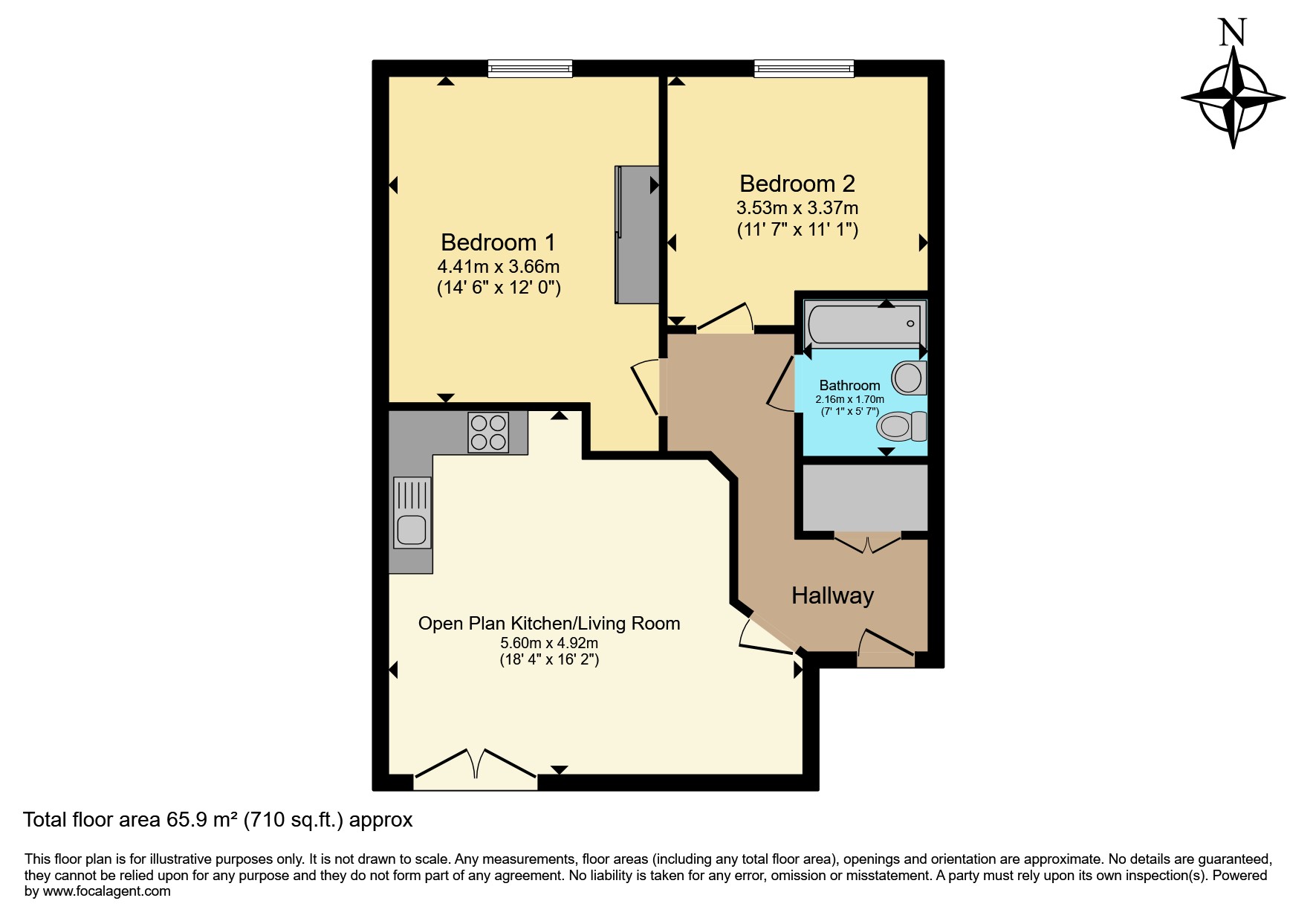Flat 13, Abel House, Plumstead Road, London floorplan