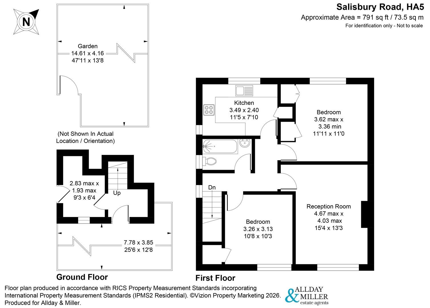 54, Salisbury Road, Pinner floorplan