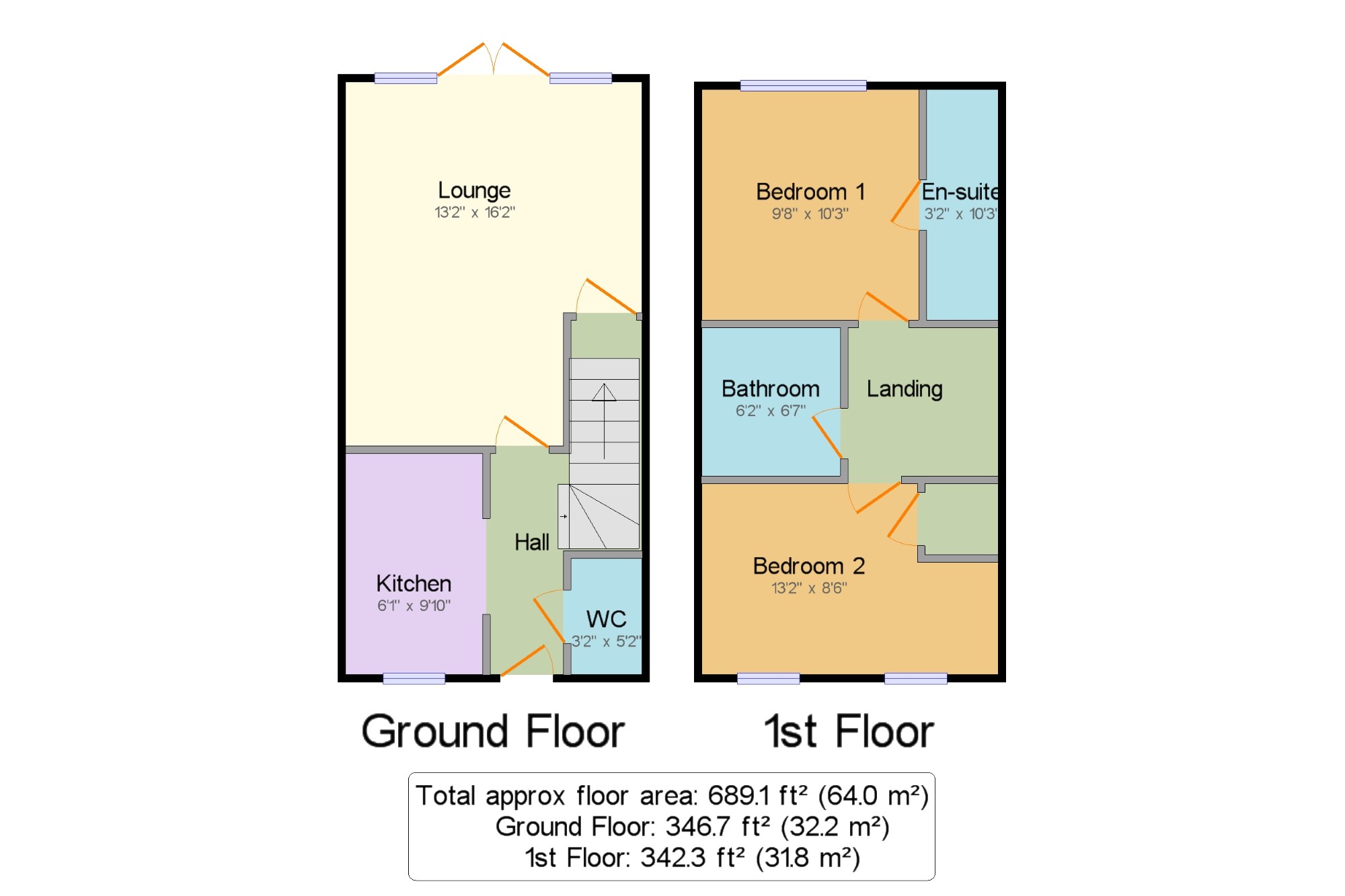 2 Bedrooms Terraced house for sale in Cameron Avenue, Whittingham, Preston, Lancashire PR3