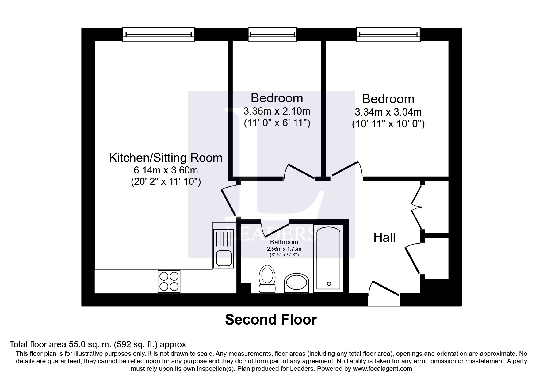 2 Bedrooms Flat for sale in Napier Court, 15-21 Broomhall Road, Woking GU21