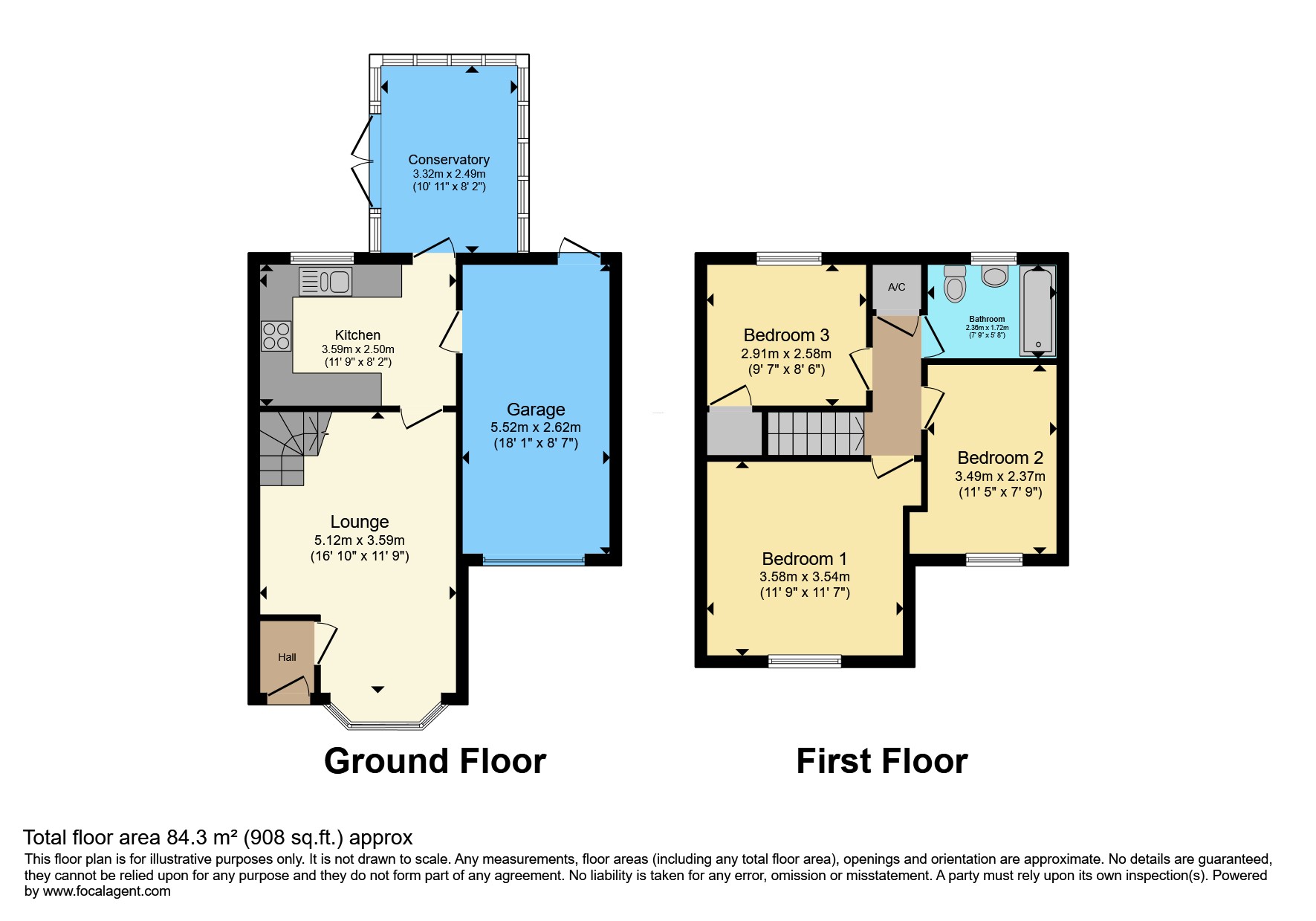 6, Denstone Close, Ashby-de-la-zouch floorplan