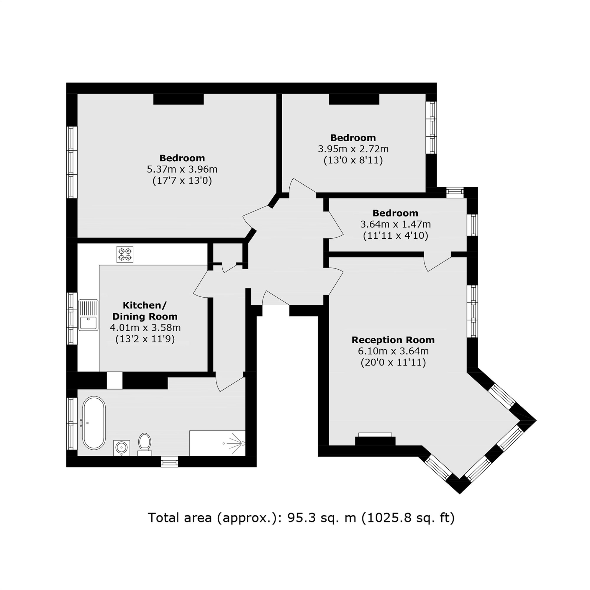 22B, Glenluce Road, London floorplan