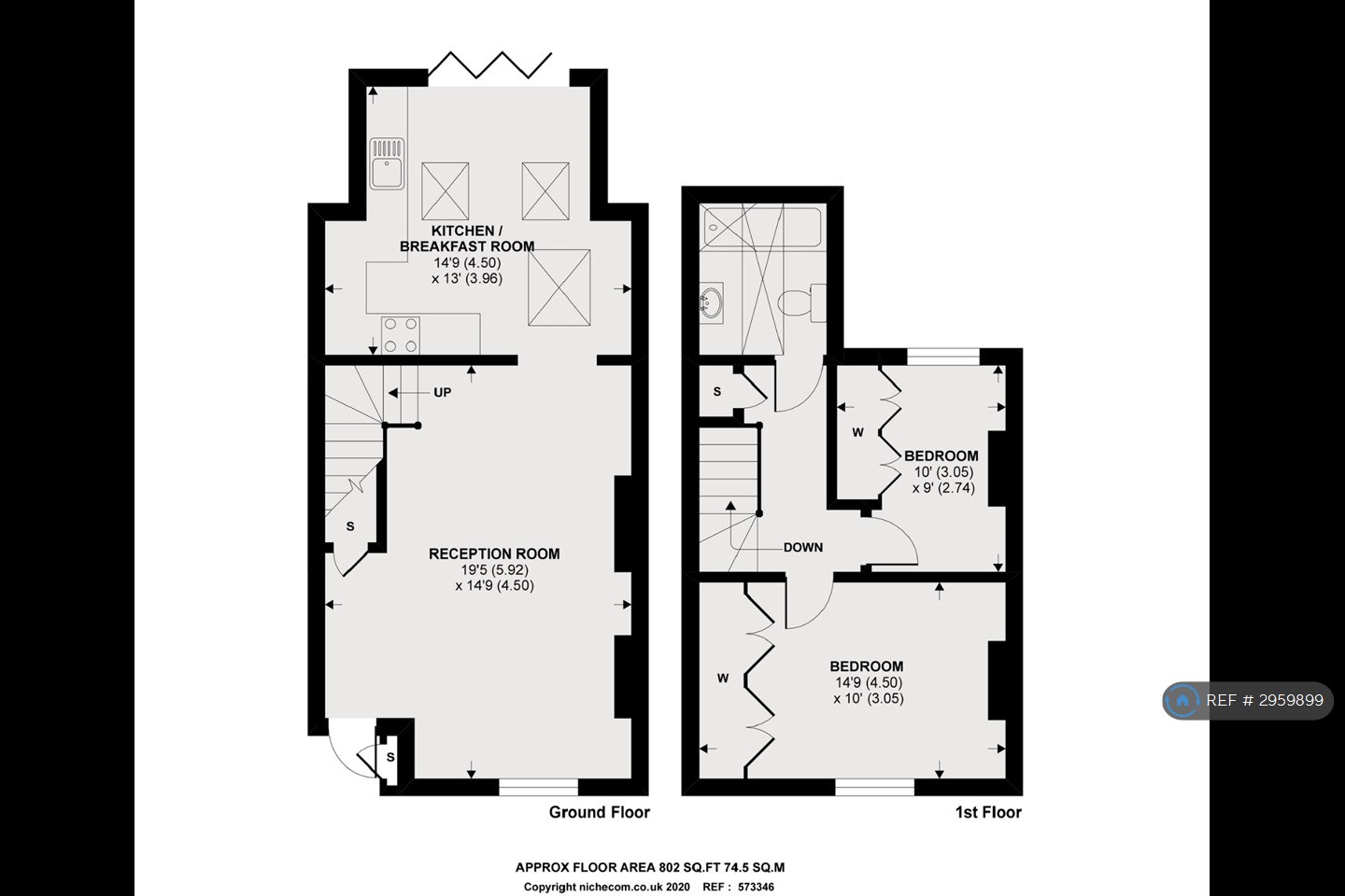 Cambridge Cottages, Kew, Richmond floorplan